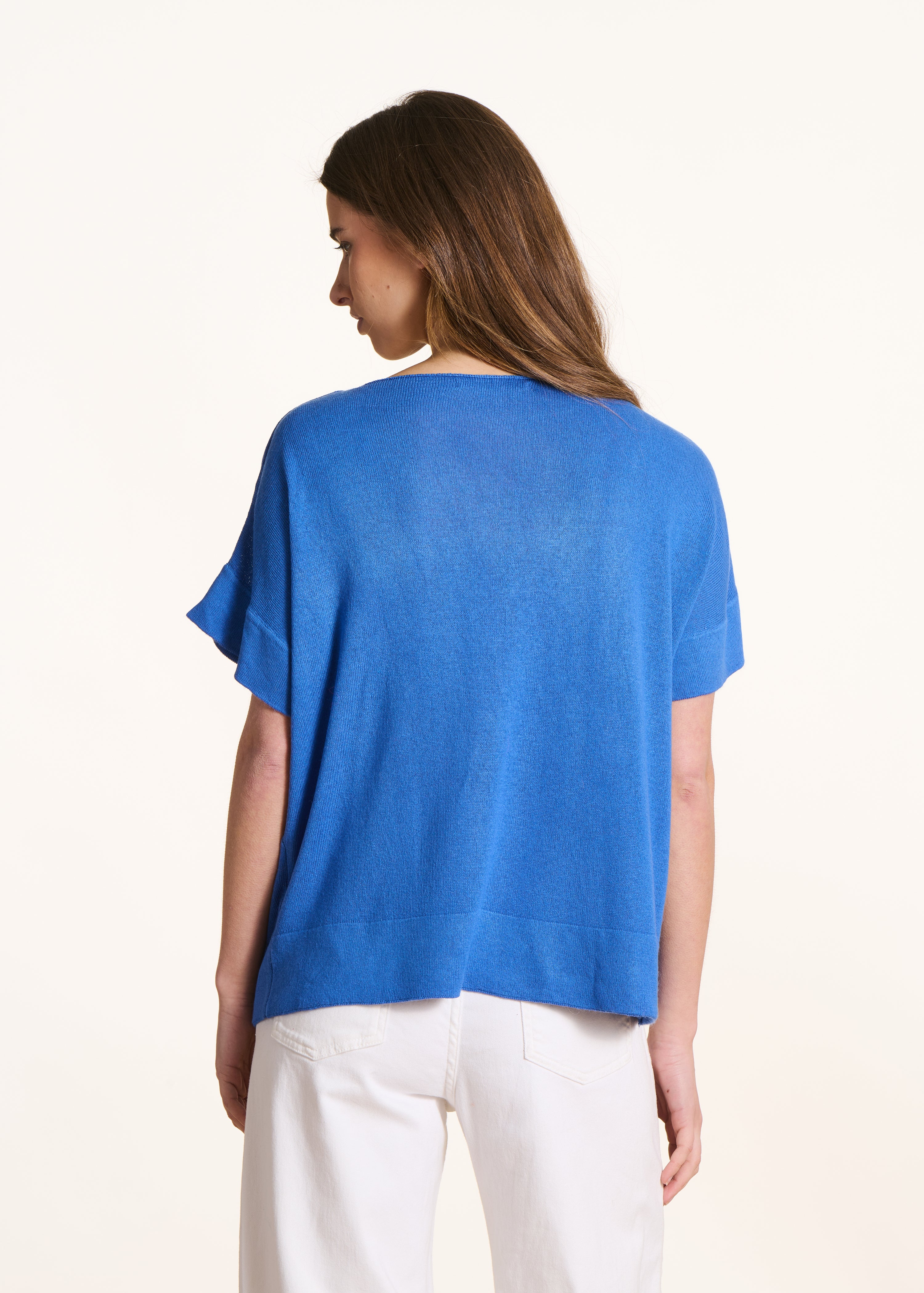 la-f-e-marabout-e-fregate-pullover-blau-bootsausschnitt image 3