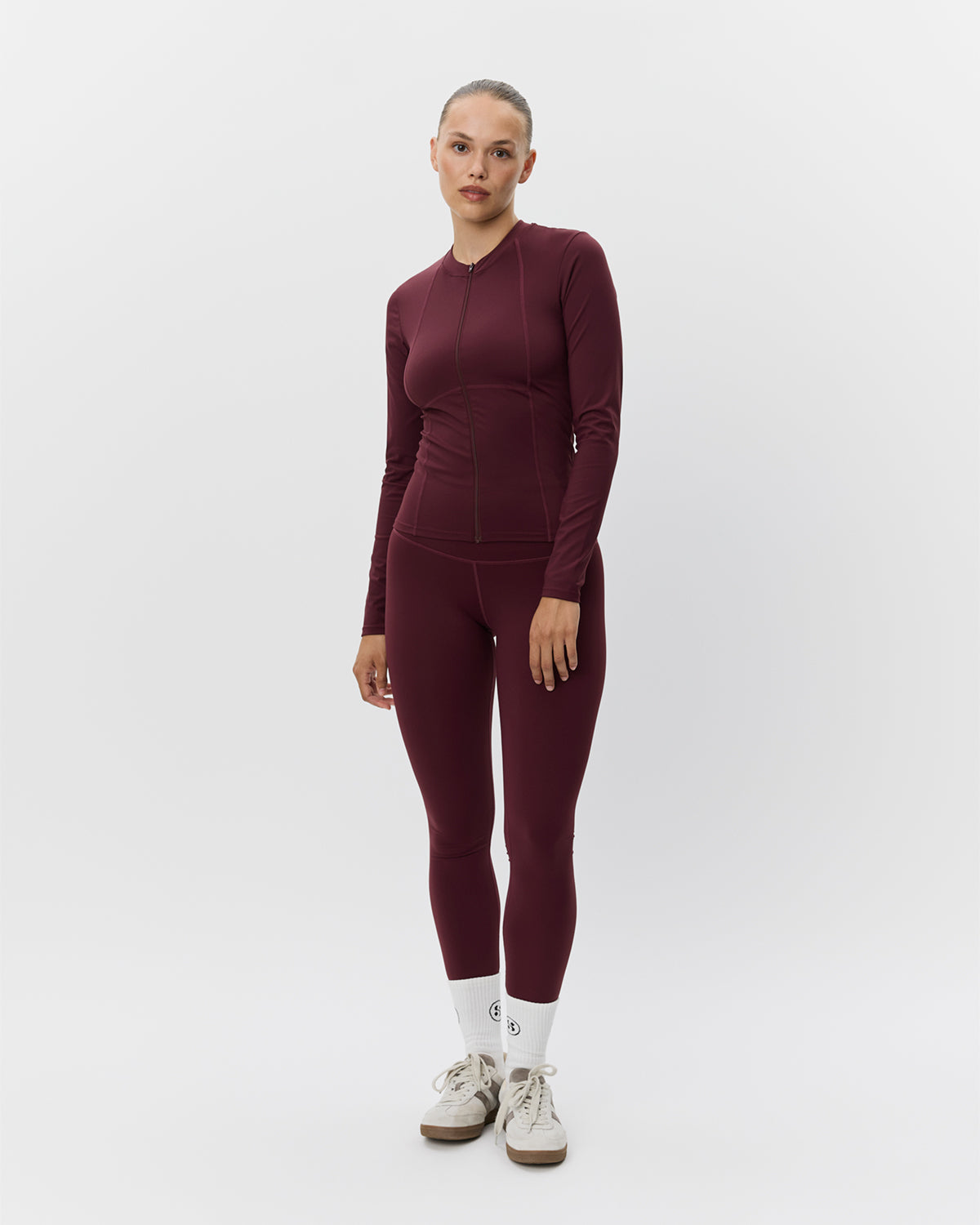 sofie-schnoor-sport-jayaspo-zip-bluse-burgundy-langarm image 2