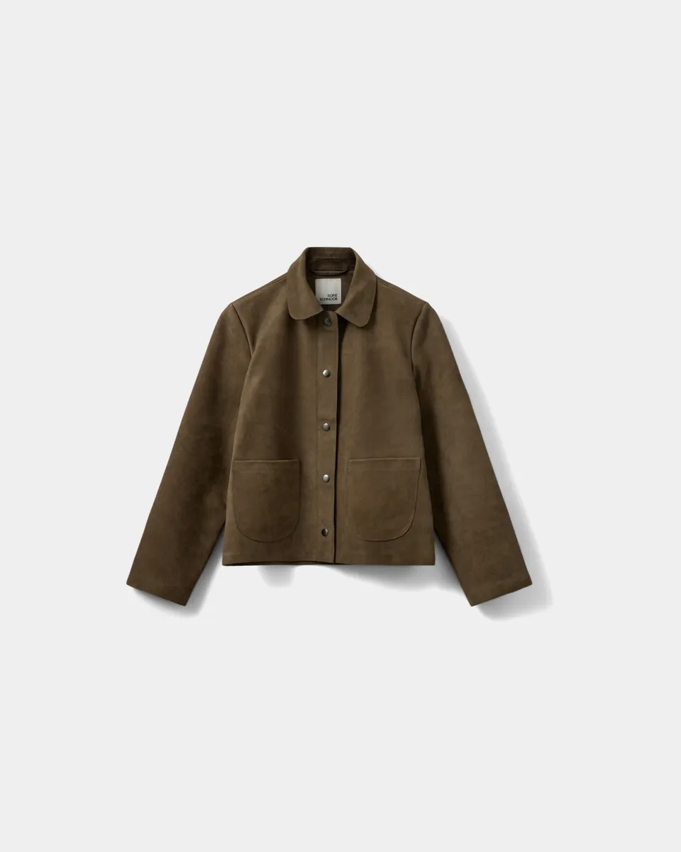 sofie-schnoor-martinasw-jacket-lederjacke-army-green image 1