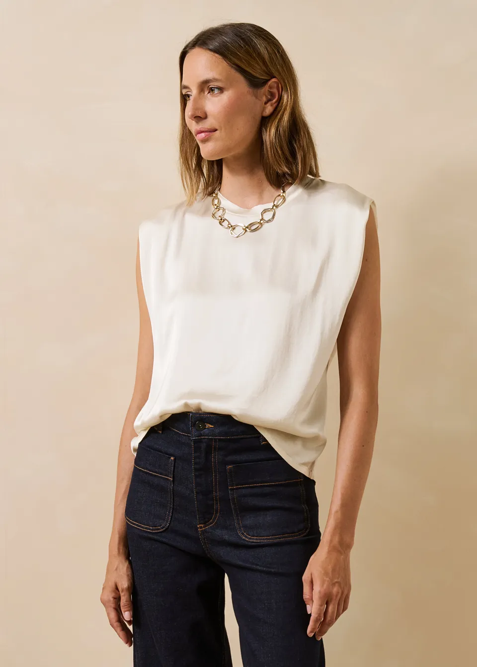 la-f-e-marabout-e-garlis-top-ecru-satin-gr-36 image 1