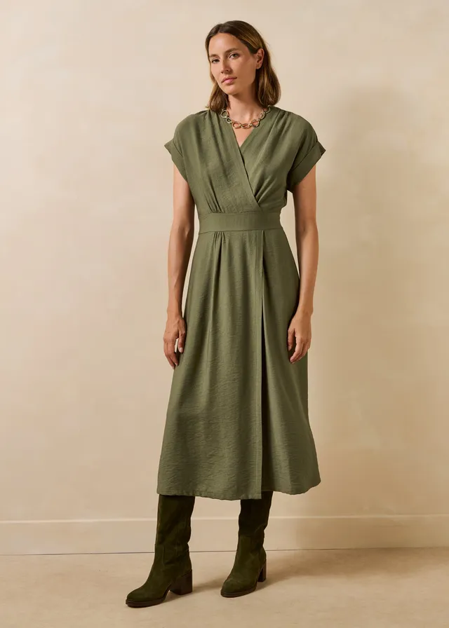 la-f-e-marabout-e-fresa-kleid-khaki-lang-tailliert image 1