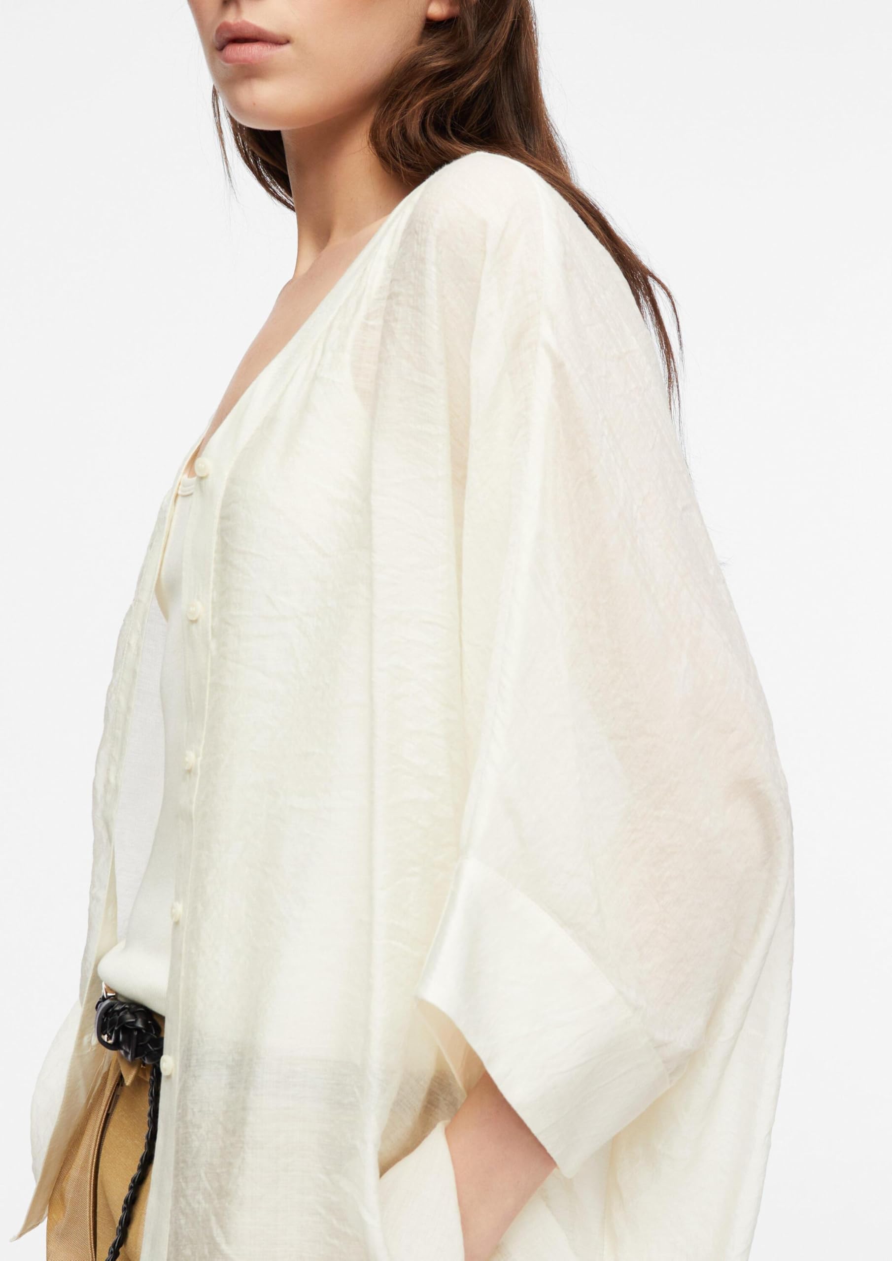 comma-ponchos-poncho-bluse-l-helles-beige-chiffon image 3