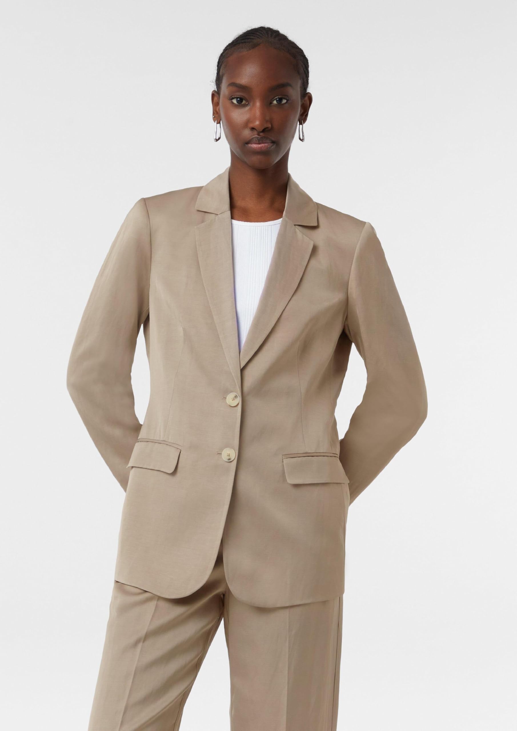 comma-satin-blazer-leinenmix-regular-fit image 7