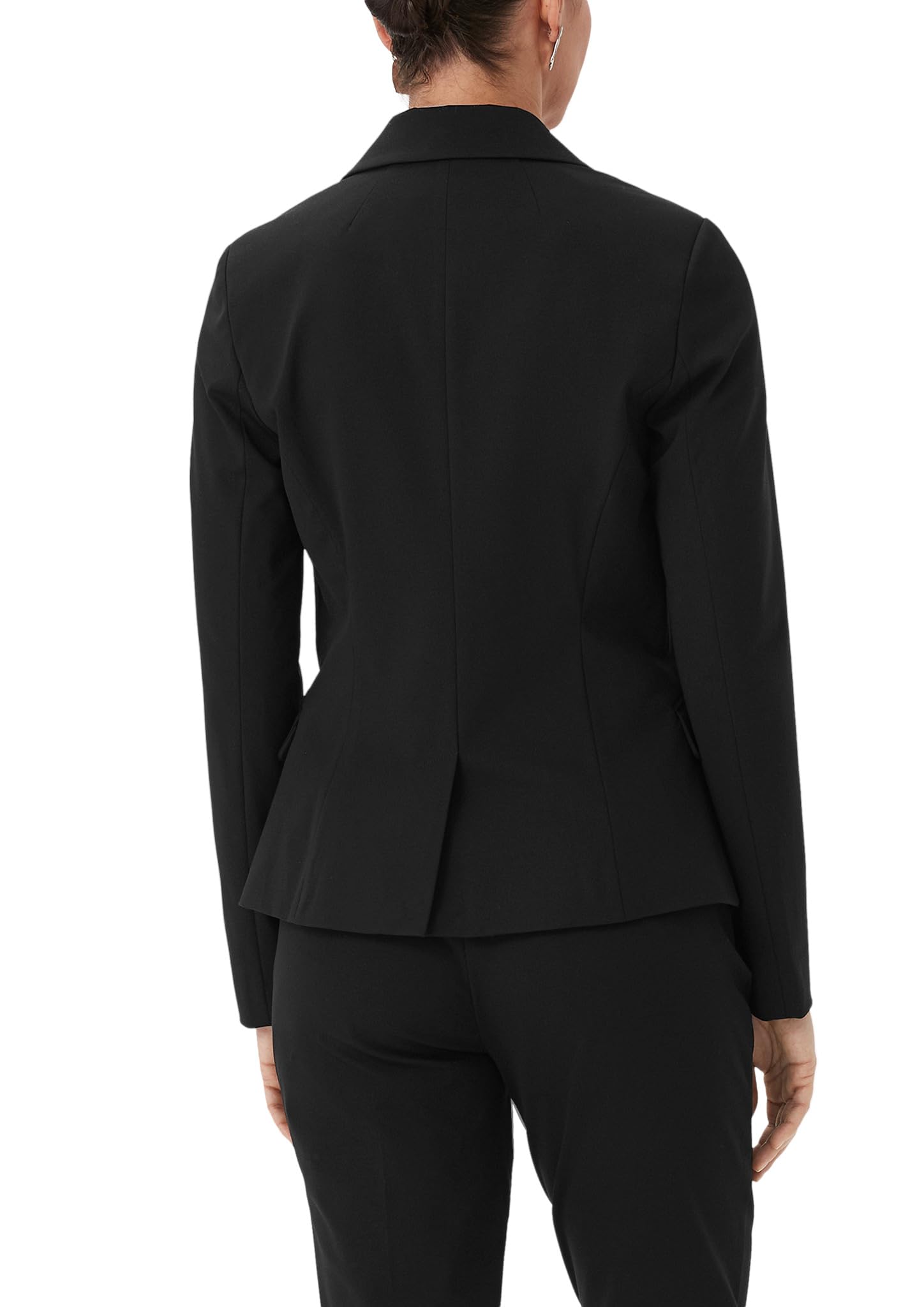 comma-blazers-blazer-schwarz-viskosemix-damen image 2