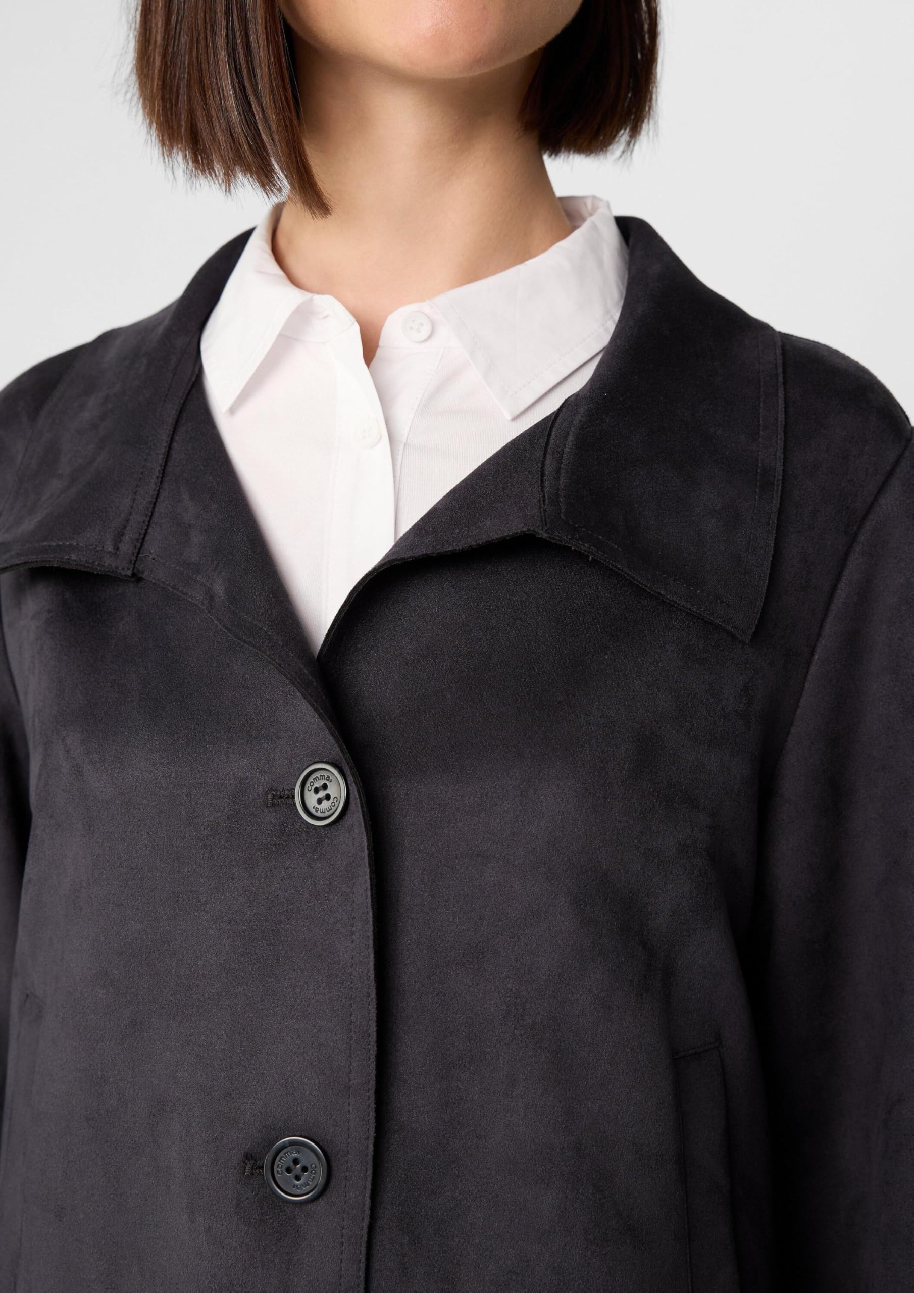 comma-velourslederoptik-jacke-kurzjacke-gr-e-34-ballon-rmel image 5