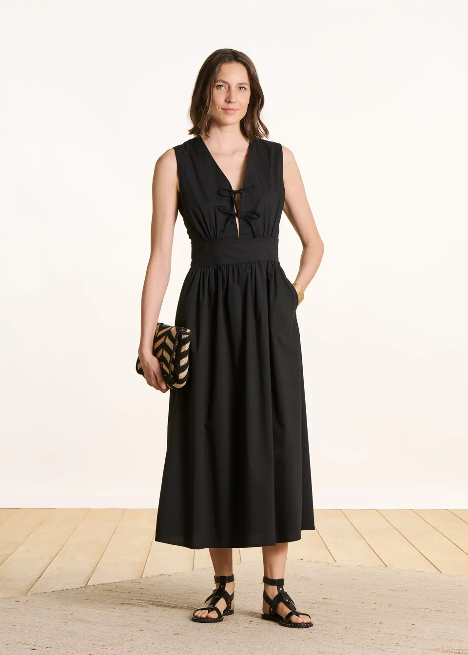 la-f-e-marabout-e-fiona-maxikleid-schwarz-gr-34 image 1