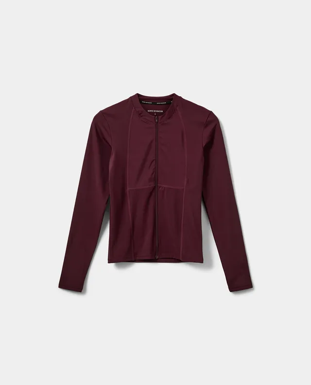 sofie-schnoor-sport-jayaspo-zip-bluse-burgundy-langarm image 1