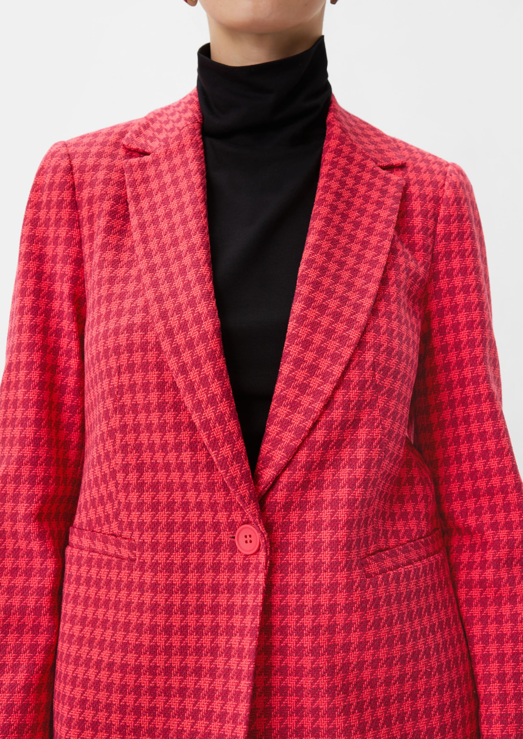 comma-dobby-blazer-hahnentritt-muster-blazer image 4