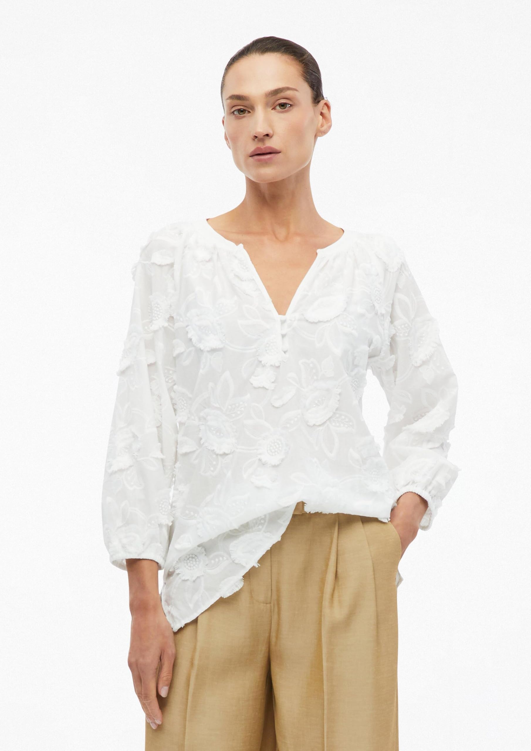comma-tunika-bluse-baumwoll-voile-3-4-arm-gr-34 image 6