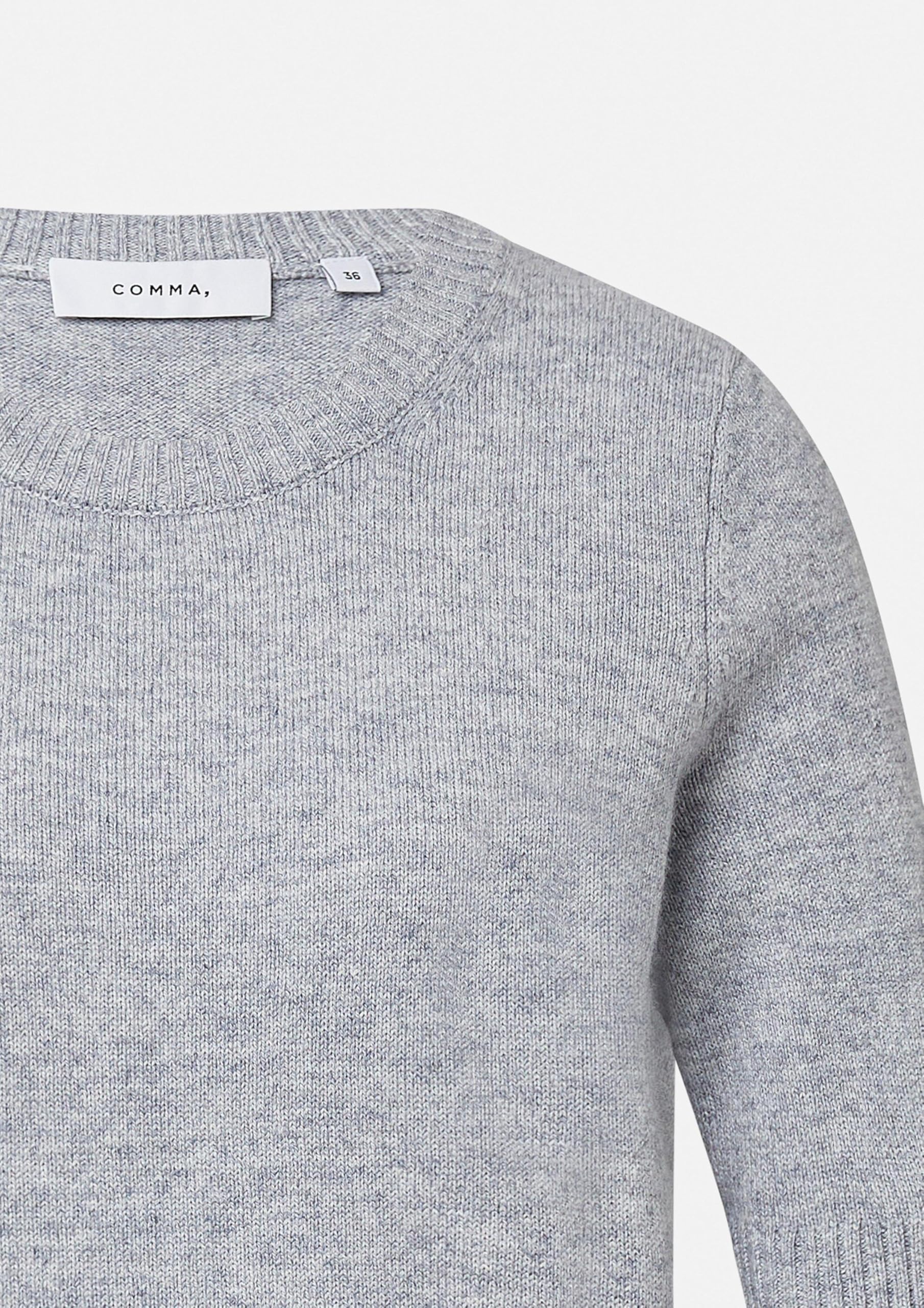 comma-2169577-strickpullover-kurzarm-hellgrau-gr-42 image 6