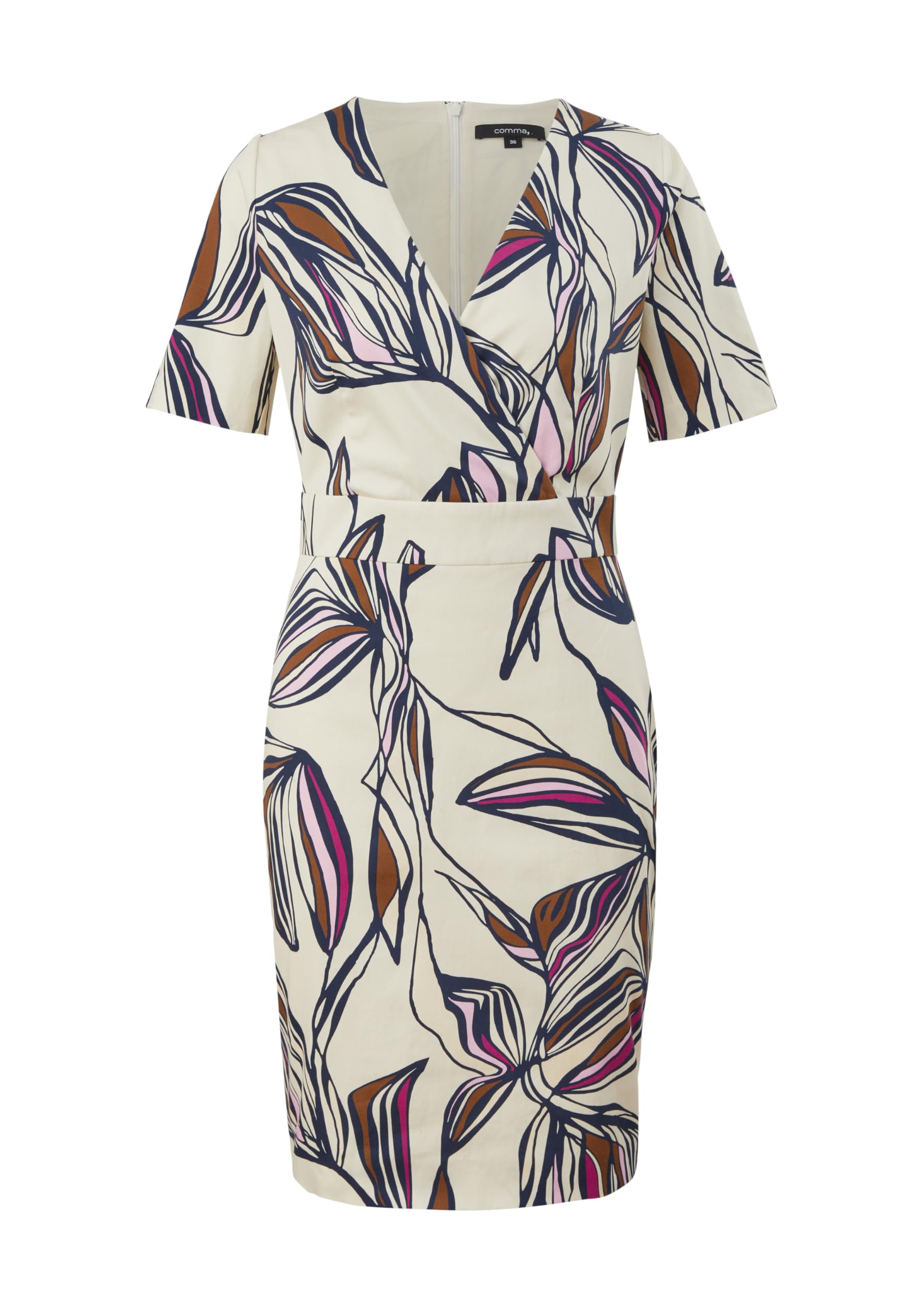 comma-etuikleid-damen-floral-creme-gr-38 image 4