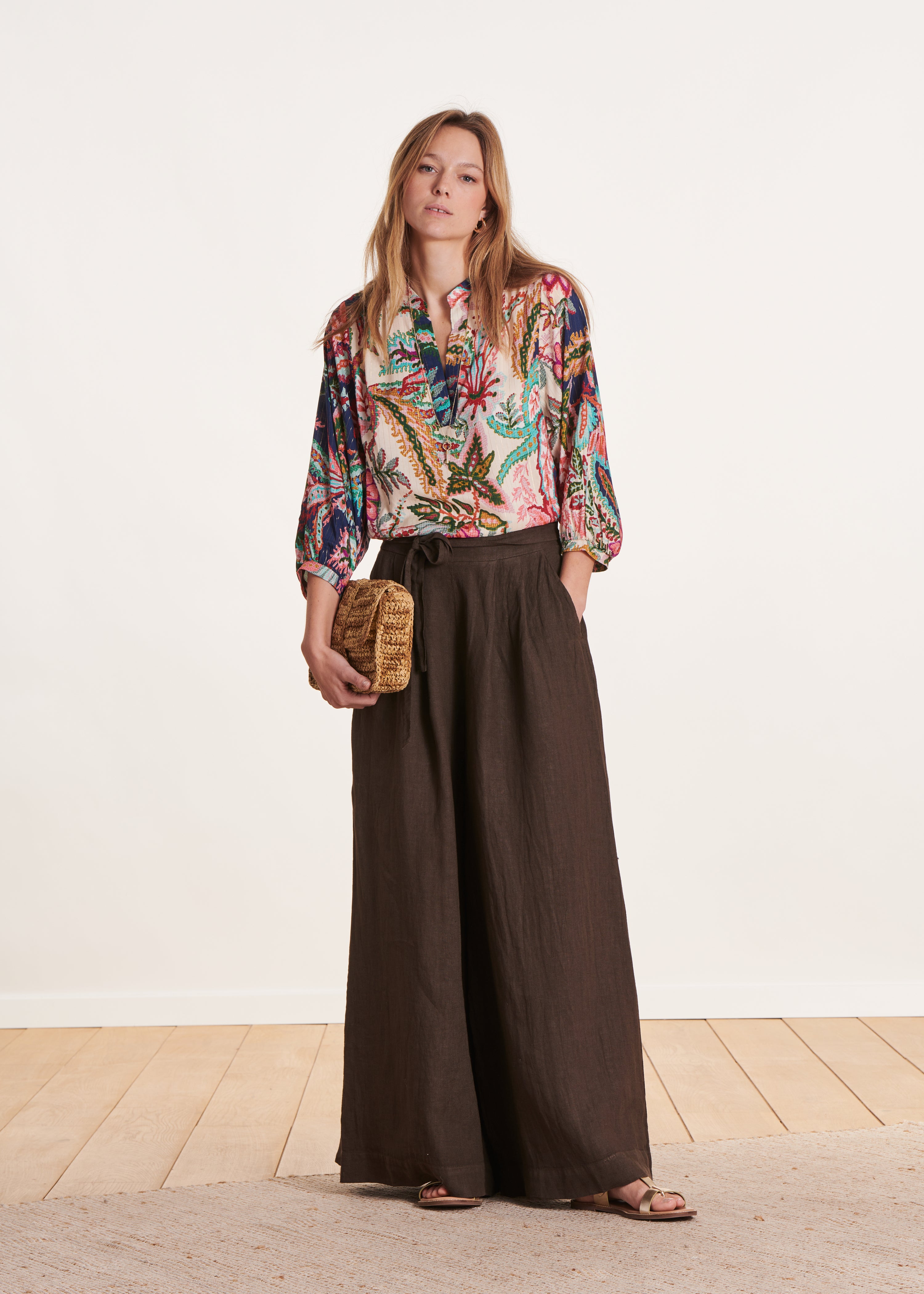 la-f-e-marabout-e-vince-top-rosa-blau-floral-weit image 2