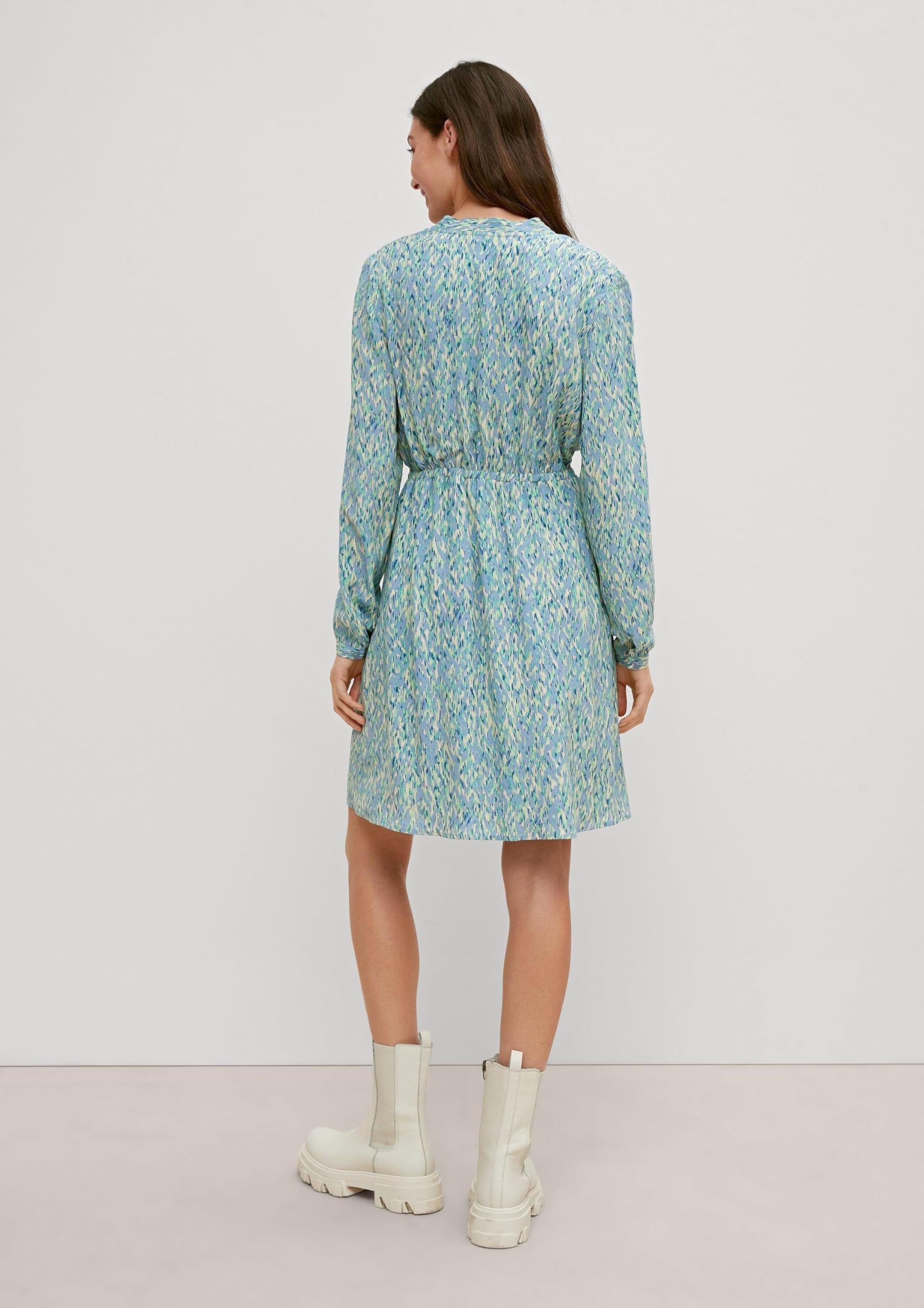 comma-dresses-cr-pe-kleid-aus-viskose-kleid-blau image 6