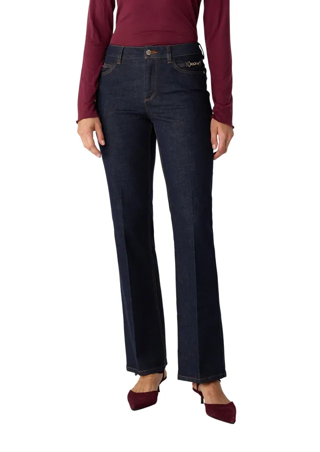 comma-flared-denim-jeans-gr-44-schlaghose-zier-detail image 1