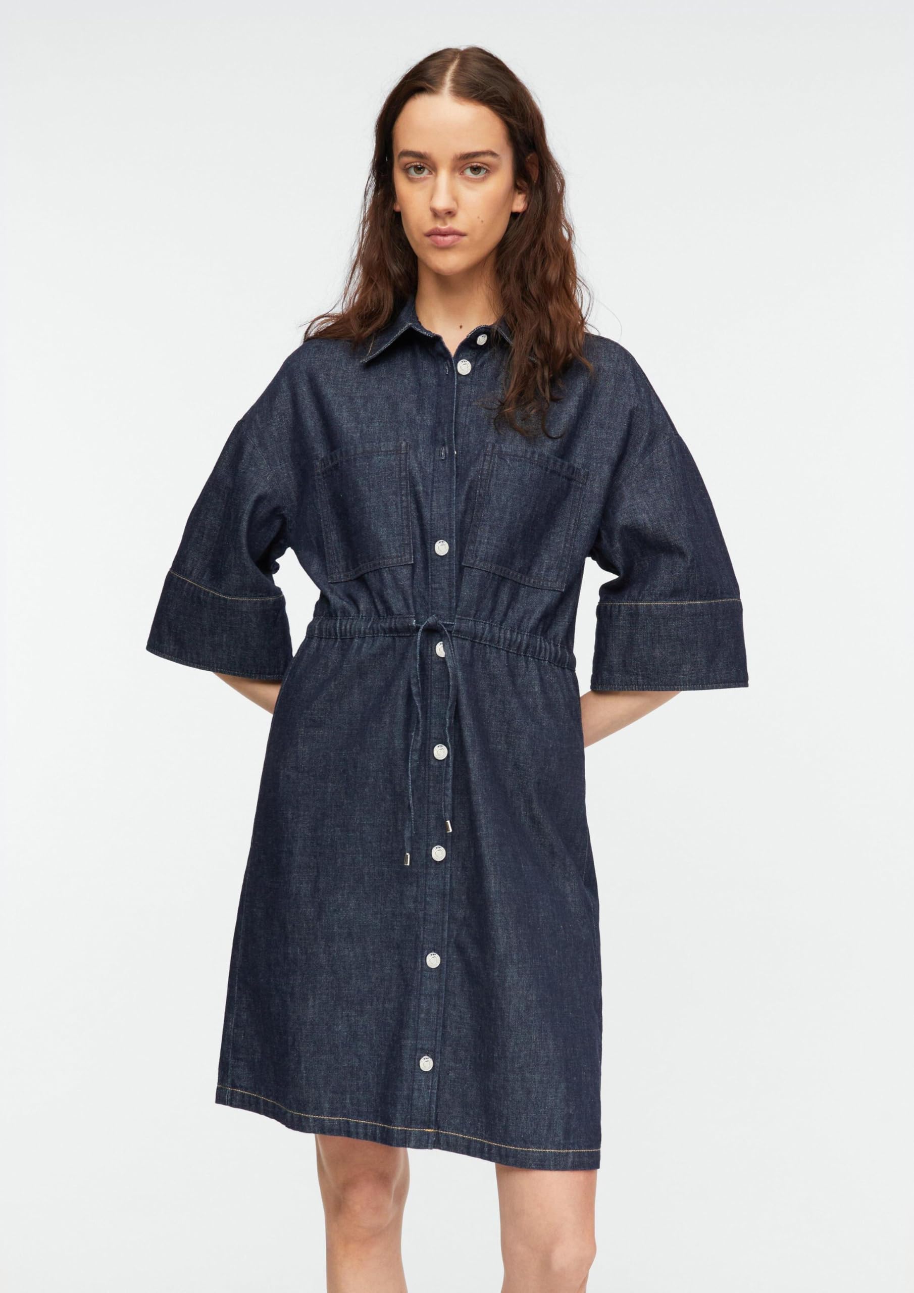 comma-dresses-denim-t-shirt-kleid-gr-34-relaxed-fit-knopfleiste image 6