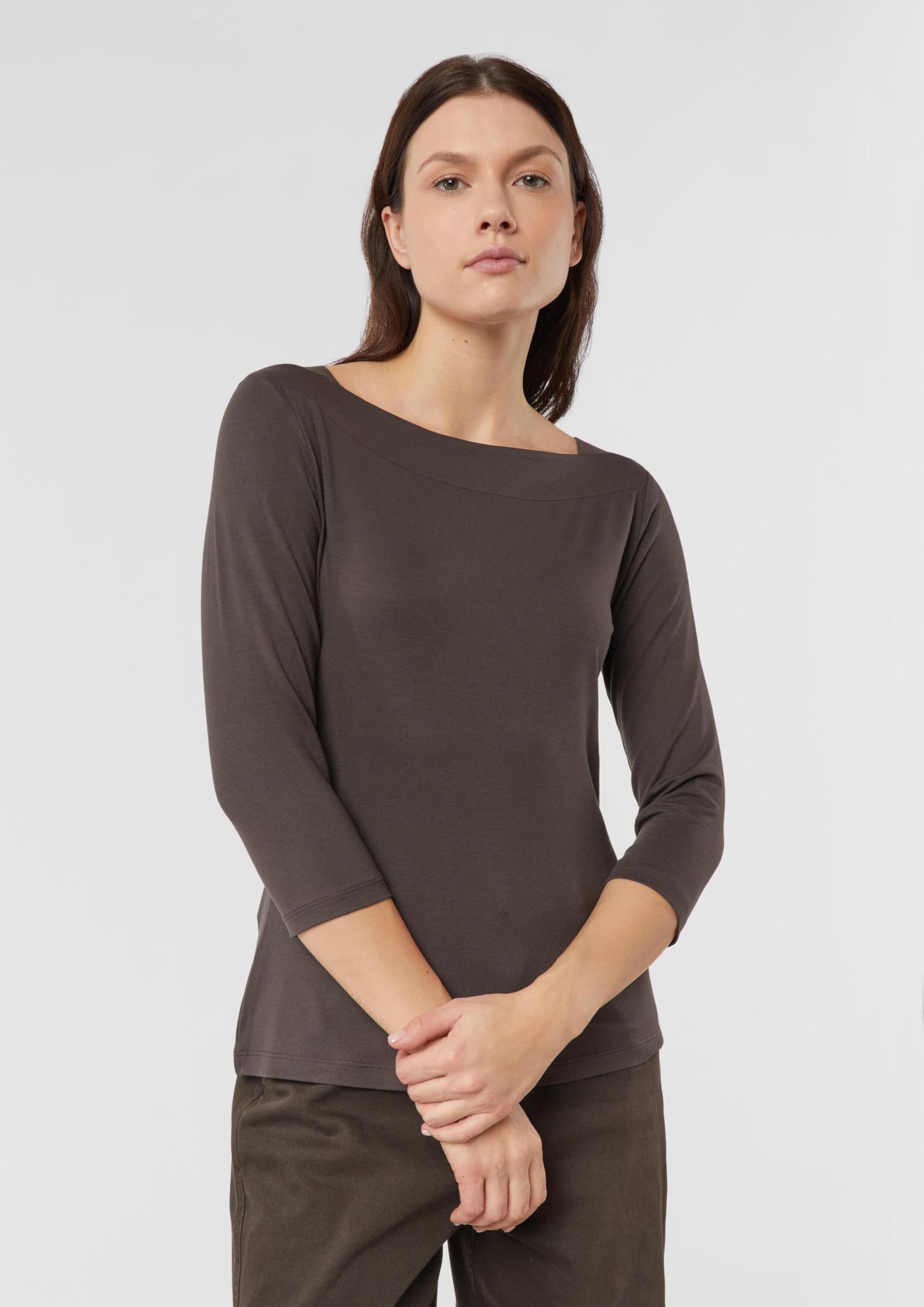 comma-viskoseshirt-slim-fit-3-4-rmel-t-shirt-gr-44 image 6