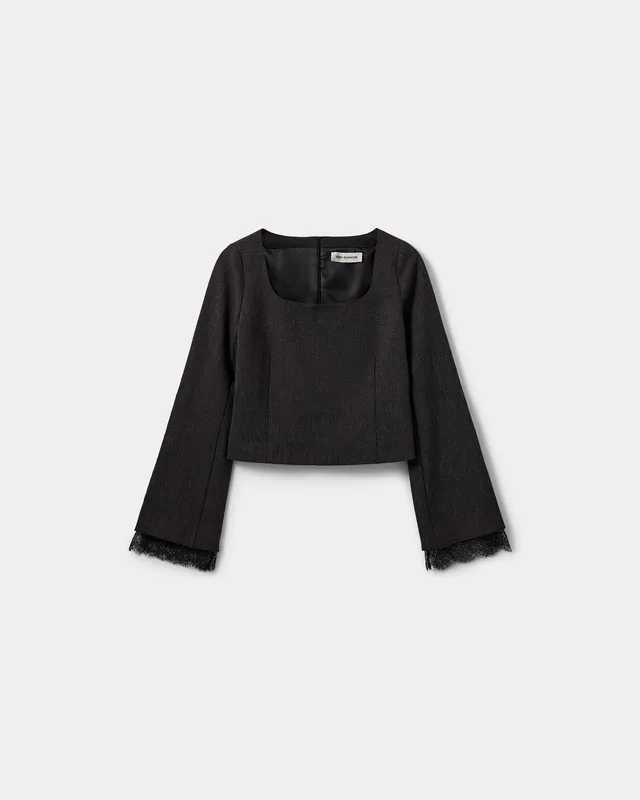 sofie-schnoor-women-laccosw-bluse-dunkelgrau-spitze-gr-36 image 1