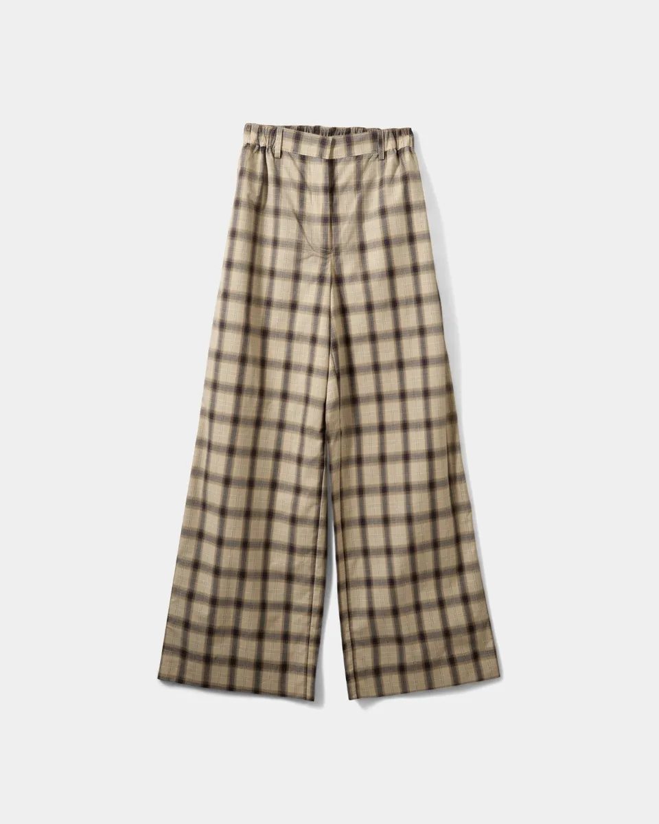sofie-schnoor-women-reinesw-check-wide-leg-hose-grau-kariert image 1