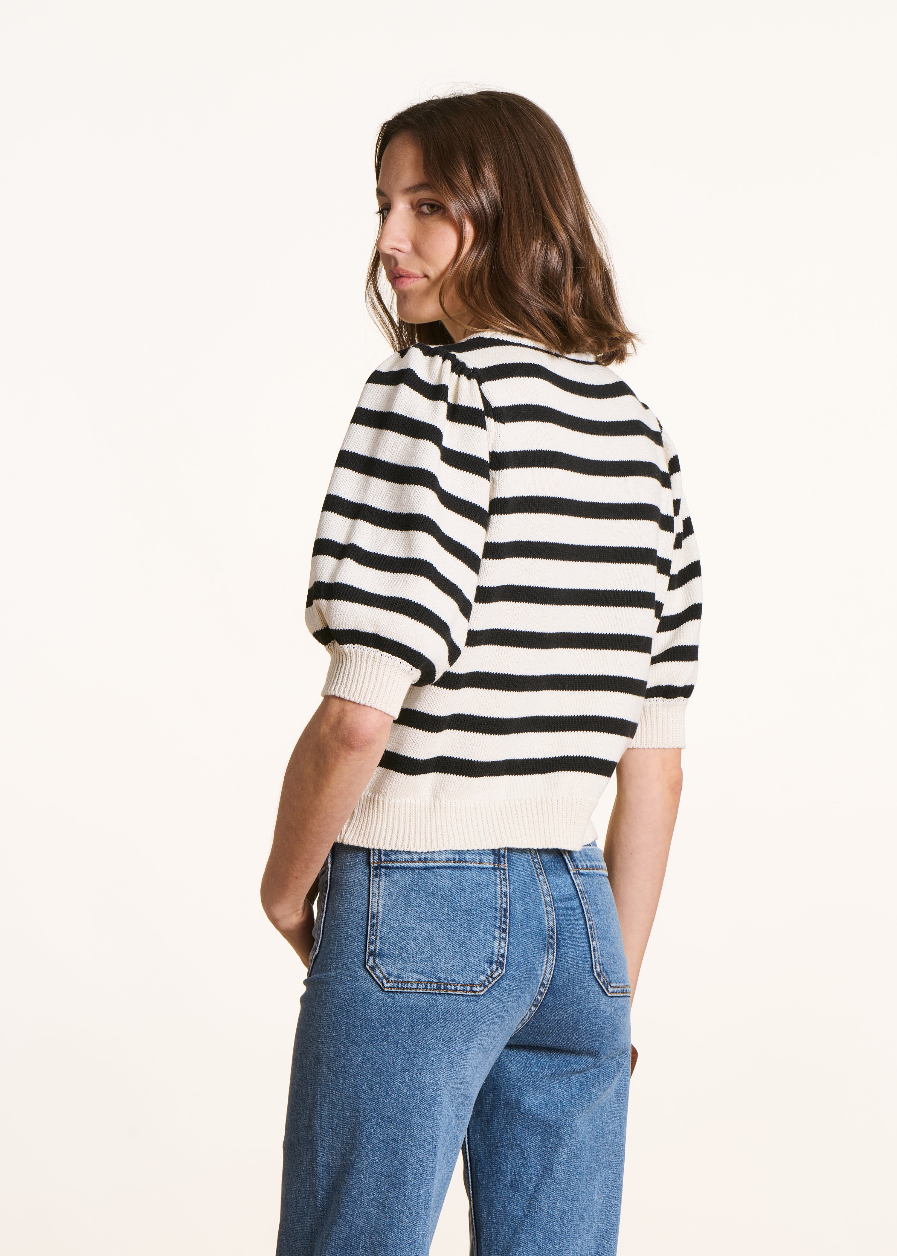 la-f-e-marabout-e-felixia-pullover-streifen-ecru-schwarz image 3