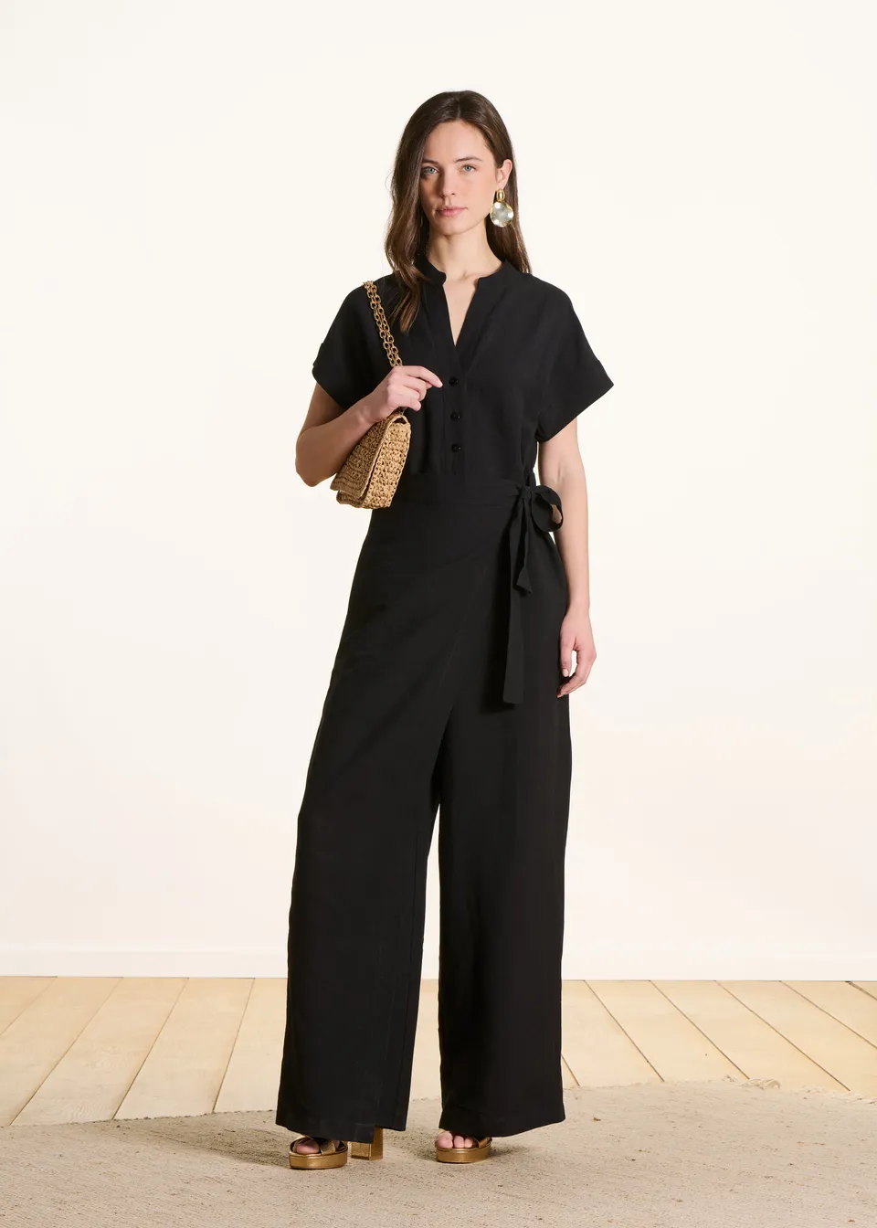 la-f-e-marabout-e-fleurio-overall-schwarz-weit-viskose image 1
