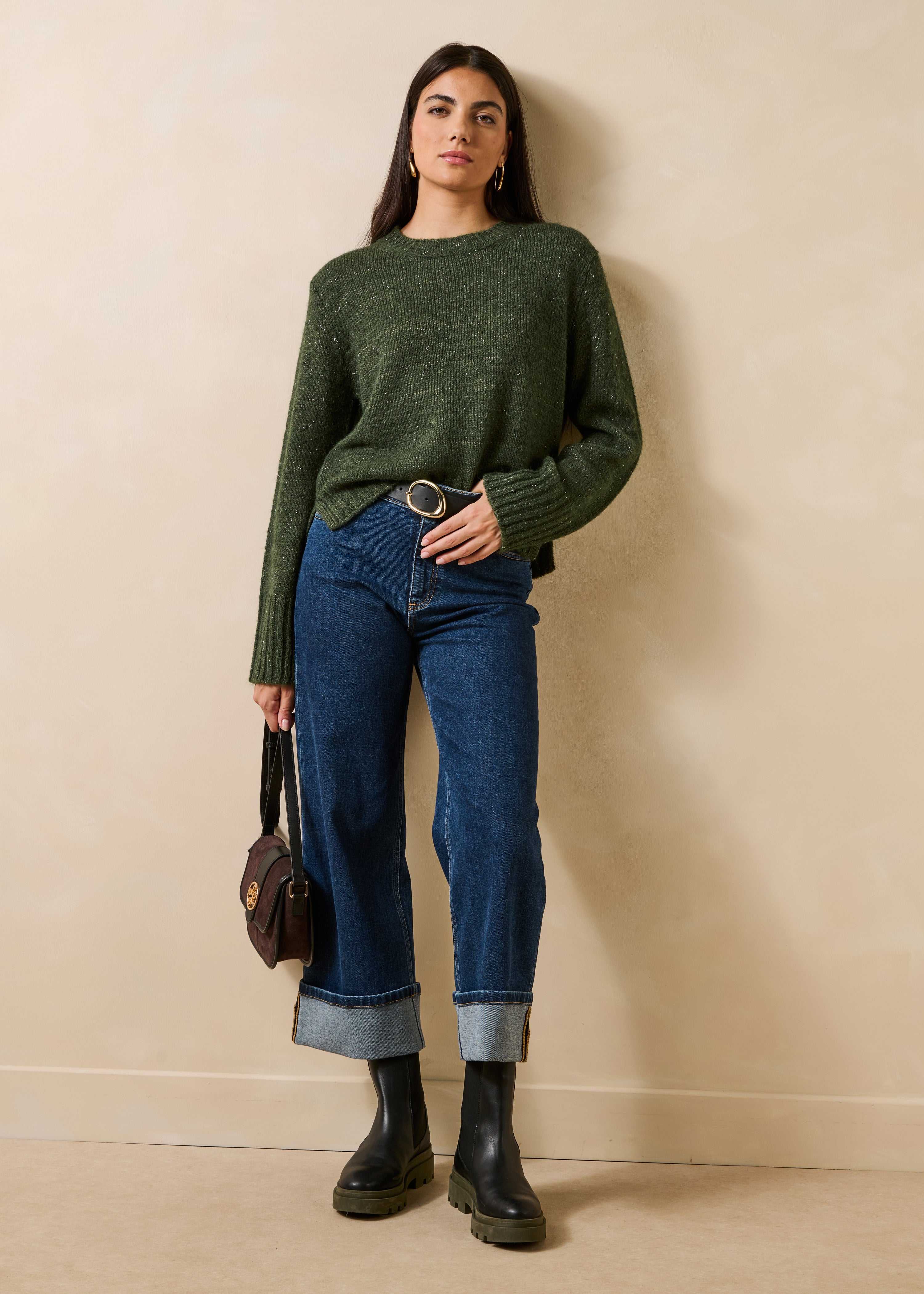 la-f-e-marabout-e-gamora-pullover-kaki-wolle-alpaka image 2