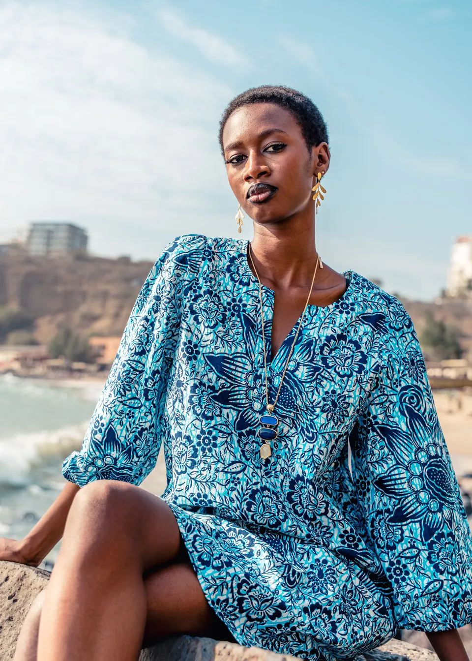 la-f-e-marabout-e-vaiana-kleid-blau-floral-baumwolle-34 image 1