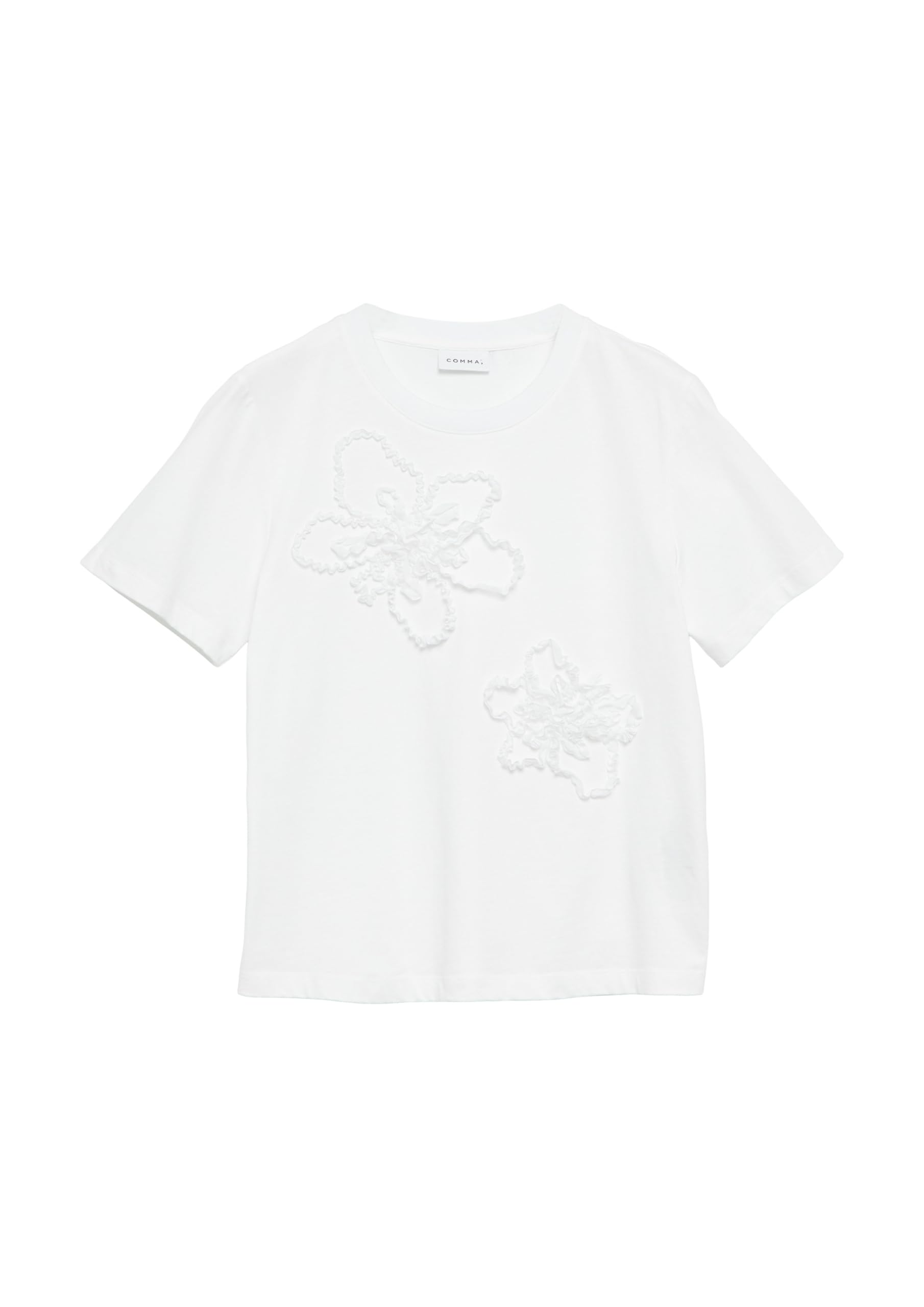 comma-t-shirt-blumenapplikationen-gr-e-36-damen-top image 4