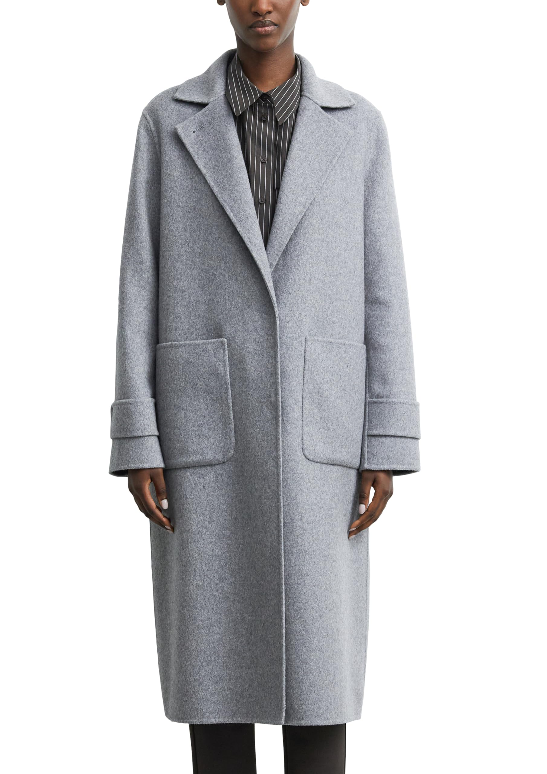comma-coats-outdoor-mantel-doubleface-mantel-bordeaux-relaxed-fit image 8