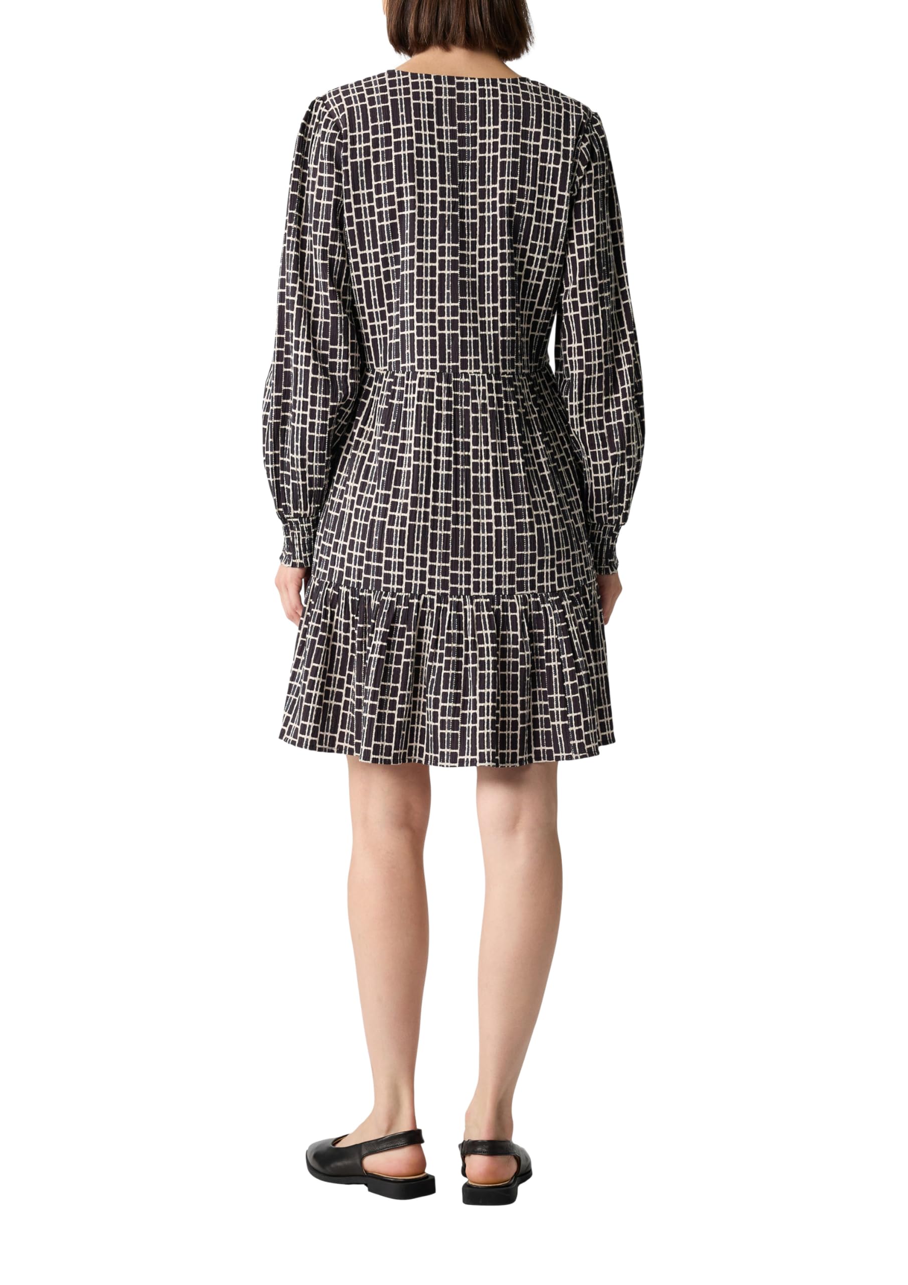 comma-dresses-printkleid-volants-gr-42-strukturiert image 2