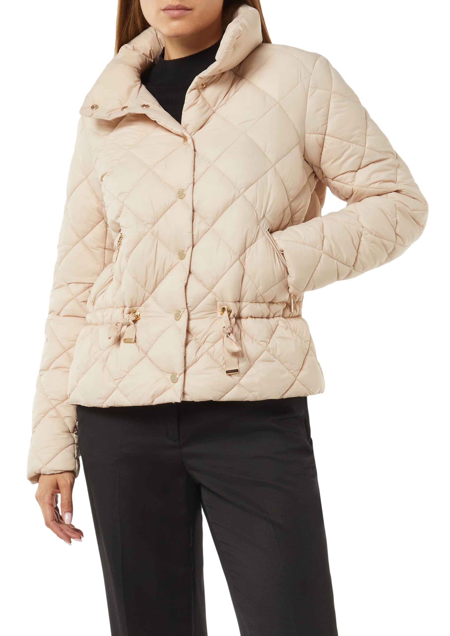 comma-steppjacke-jacke-beige-gr-40-mit-taillendetail image 1