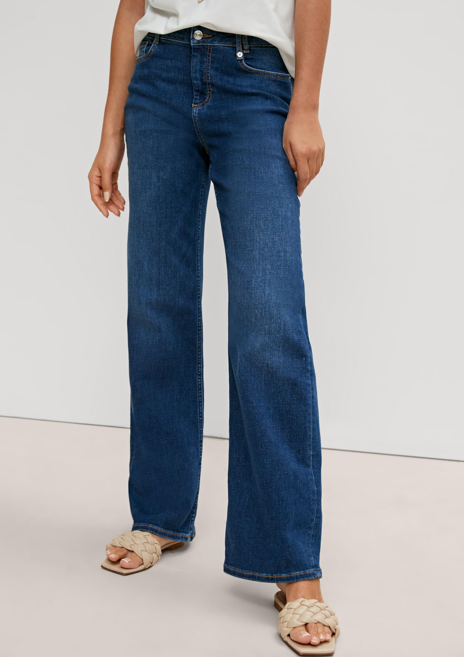 comma-trousers-freizeithose-culotte-gr-34-lang-tiefblau image 6