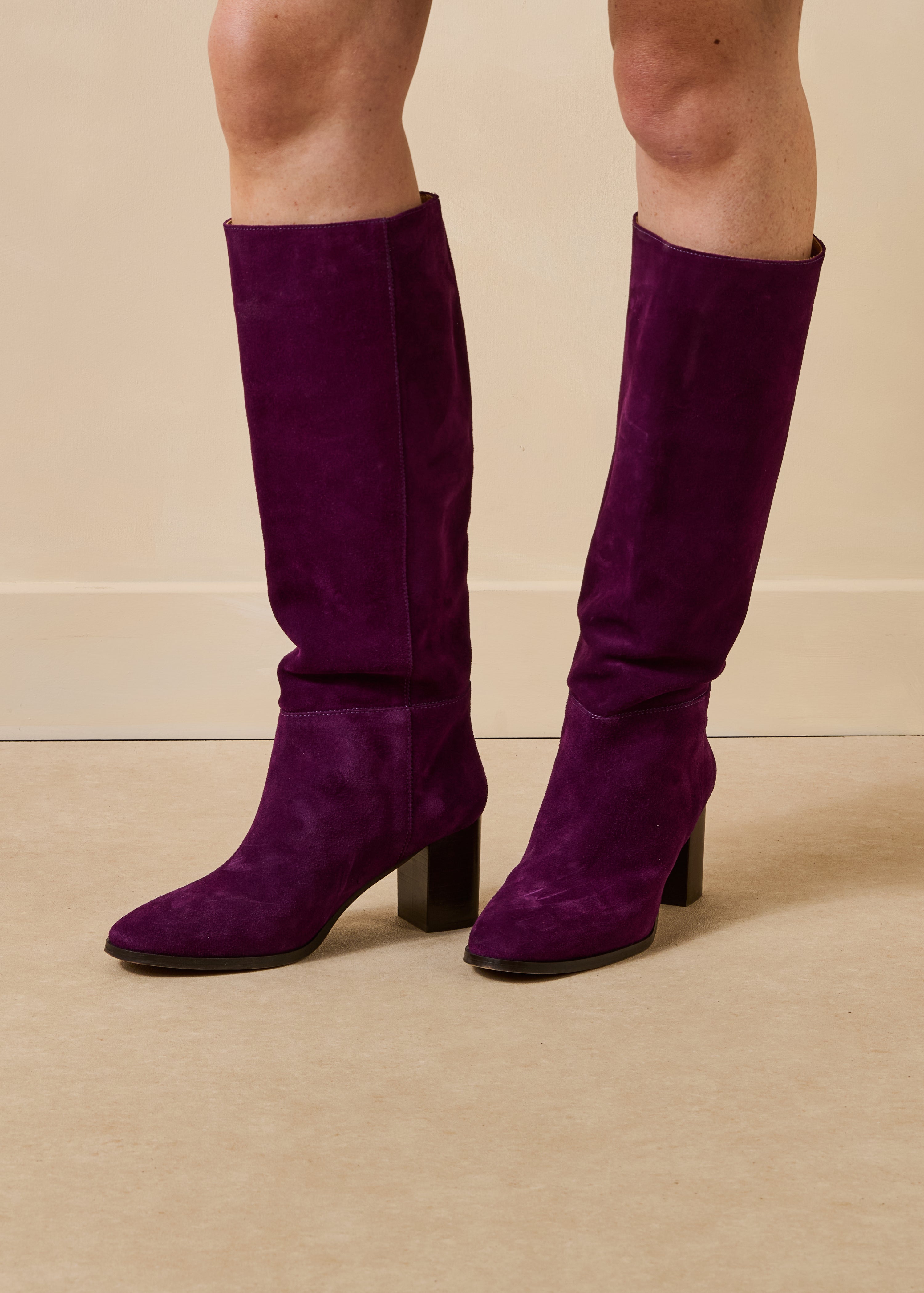 la-f-e-marabout-e-zakui-stiefel-lila-wildleder image 1