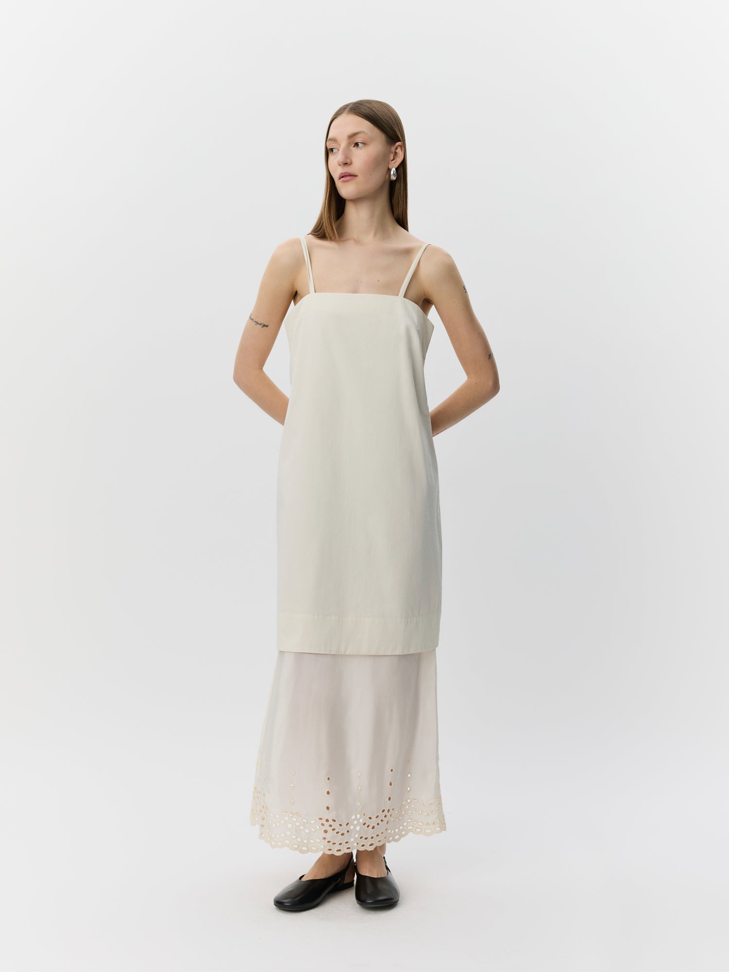sofie-schnoor-rainesw-maxikleid-damen-cremewei image 2