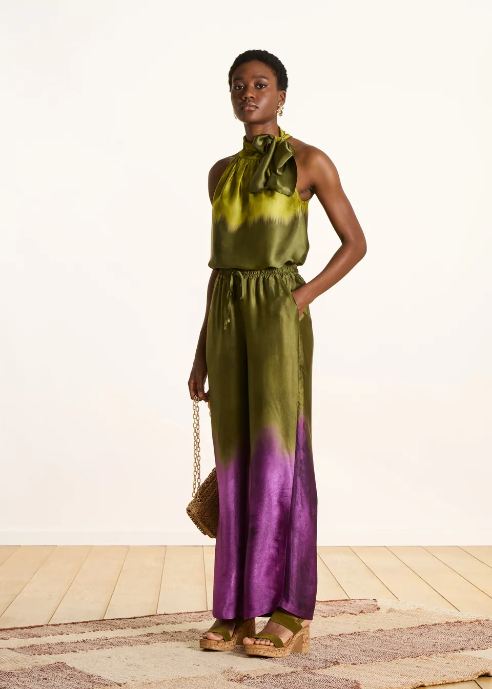 la-f-e-marabout-e-bacchia-satin-hose-gr-n-tie-dye-weit image 1
