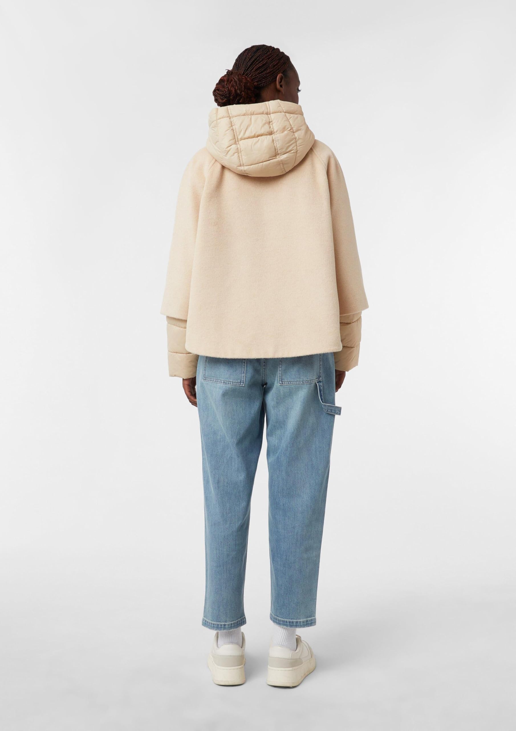 comma-cape-jacke-wollmix-mantel-gr-e-l-mit-kapuze image 8