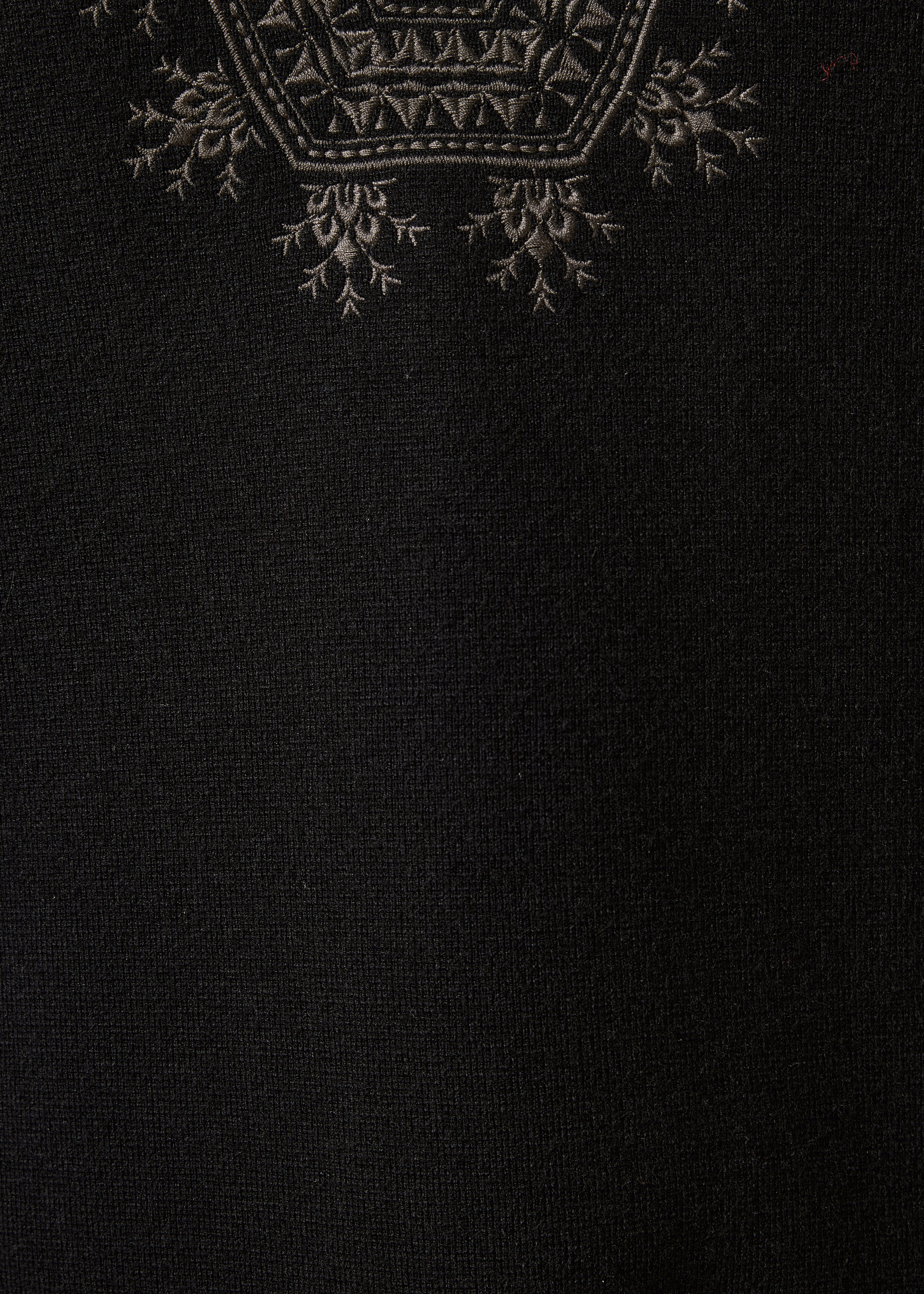 la-f-e-marabout-e-gitane-kleid-schwarz-kurz-stickerei image 3