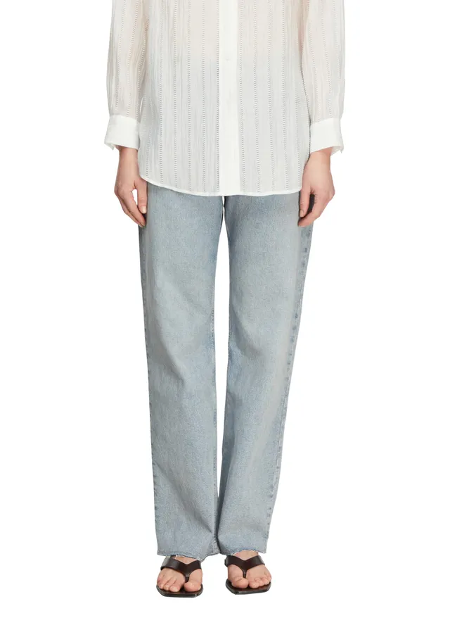 comma-jeans-high-rise-straight-gr-e-36-ausgefranst image 1