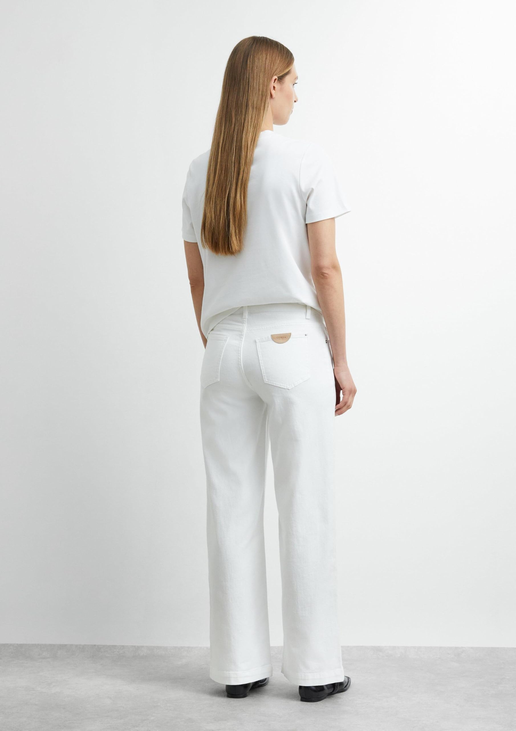 comma-jeans-wide-leg-jeans-white-denim-mit-bindeg-rtel image 7