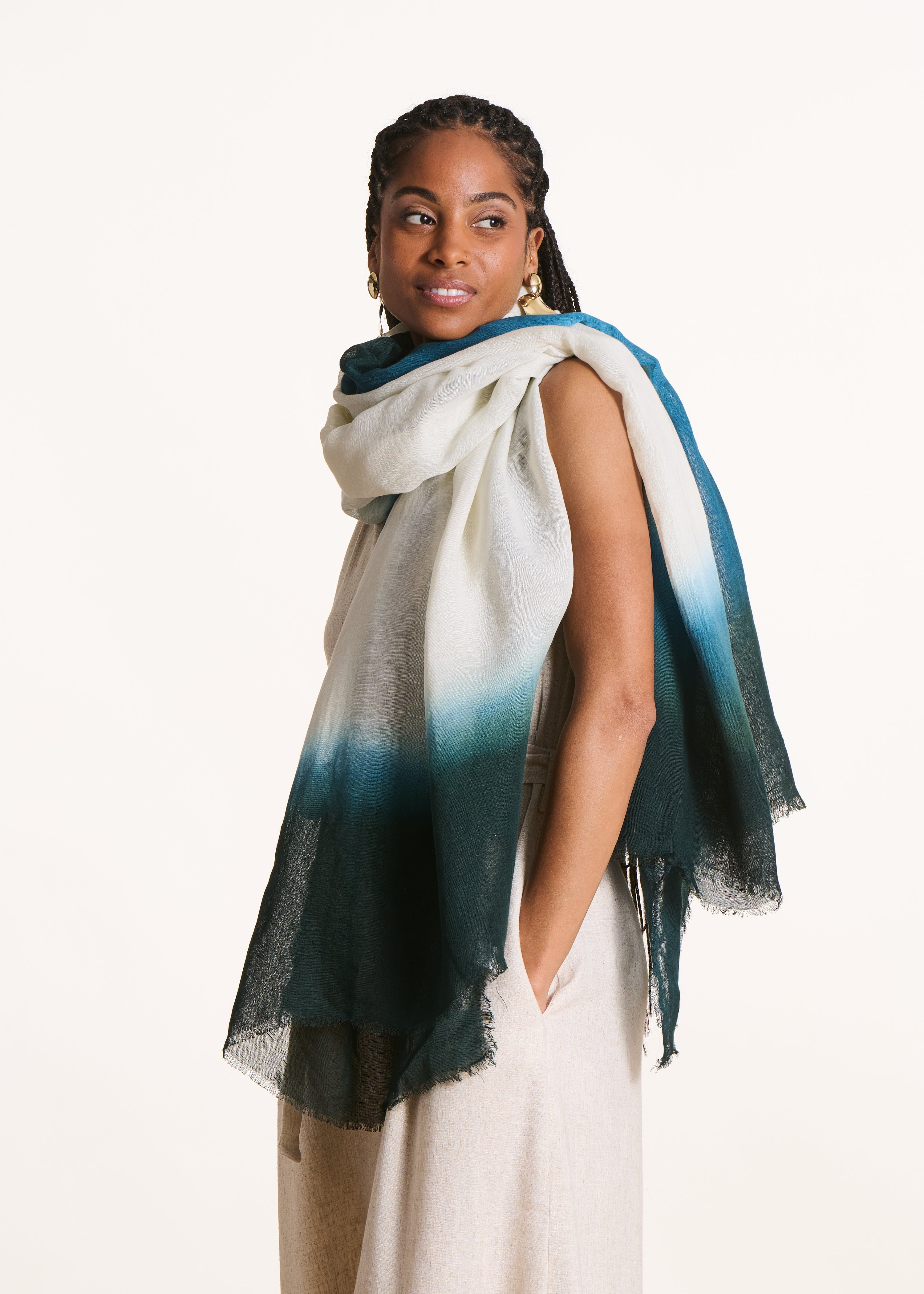 la-f-e-marabout-e-accessoires-tuch-blau-tie-dye-baumwolle image 1