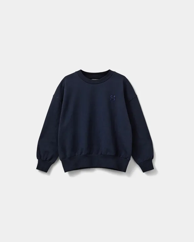 sofie-schnoor-young-elisy-sweatshirt-navy-baumwolle image 1