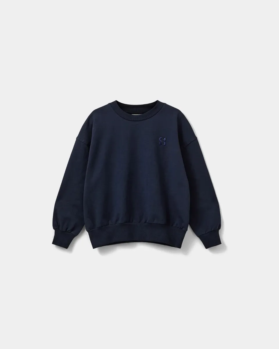 sofie-schnoor-young-elisy-sweatshirt-navy-baumwolle image 1