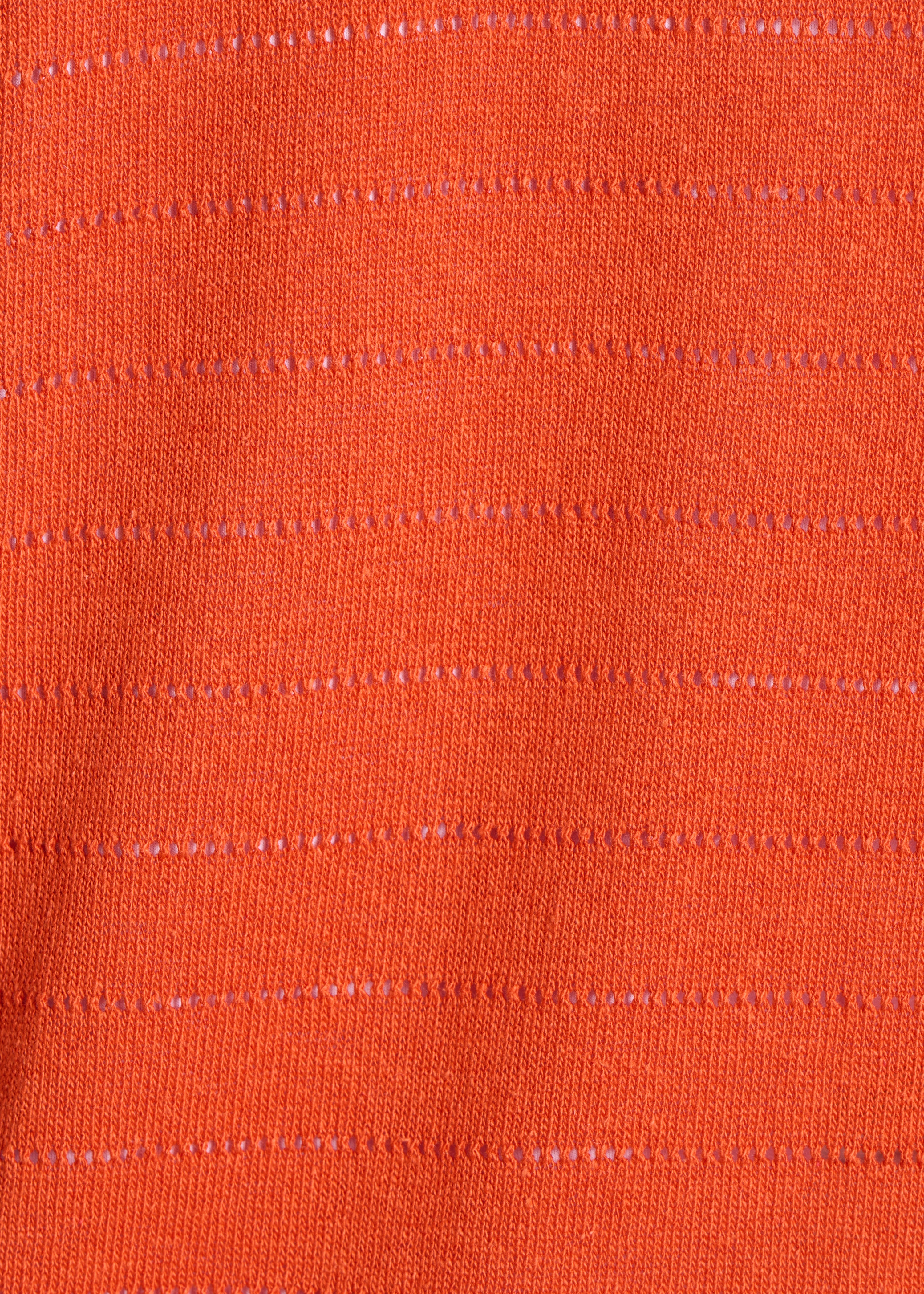 la-f-e-marabout-e-strickweste-orange-lochstrick-kurzarm image 4