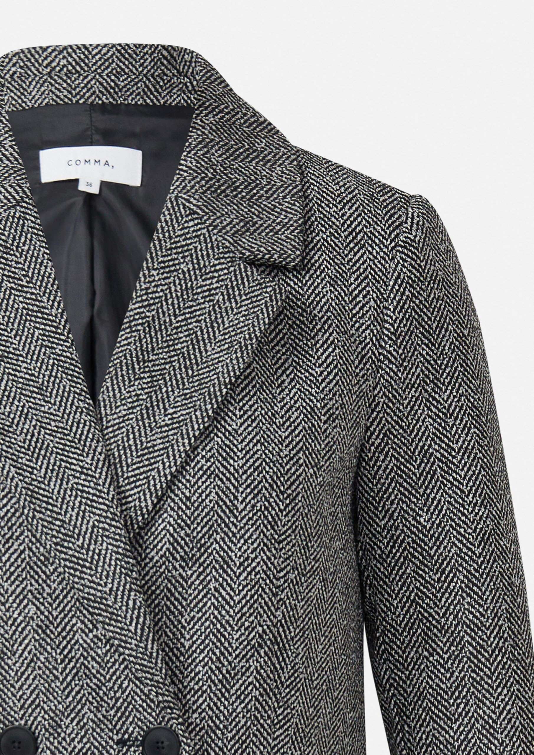 comma-blazers-verk-rzter-herringbone-blazer-jacke image 5