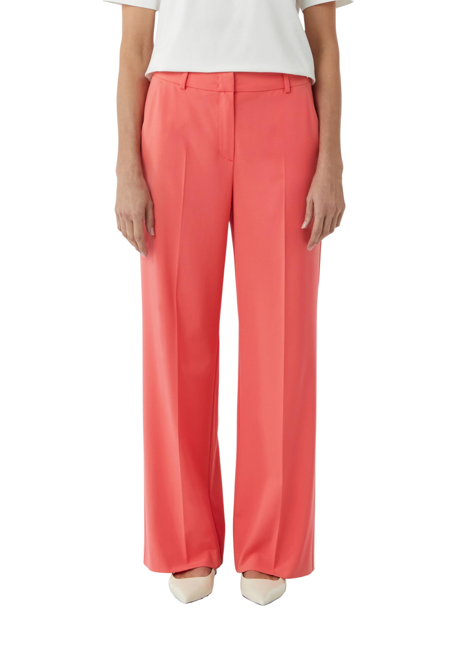 comma-marlenehose-hose-mit-weitem-bein-flie-end image 1
