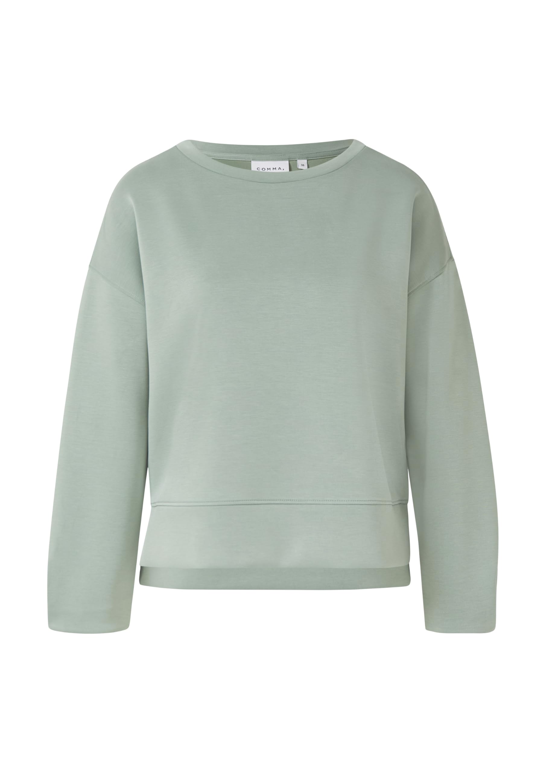 comma-sweatshirt-faltendetail-pastellgr-n-gr-e-36 image 4