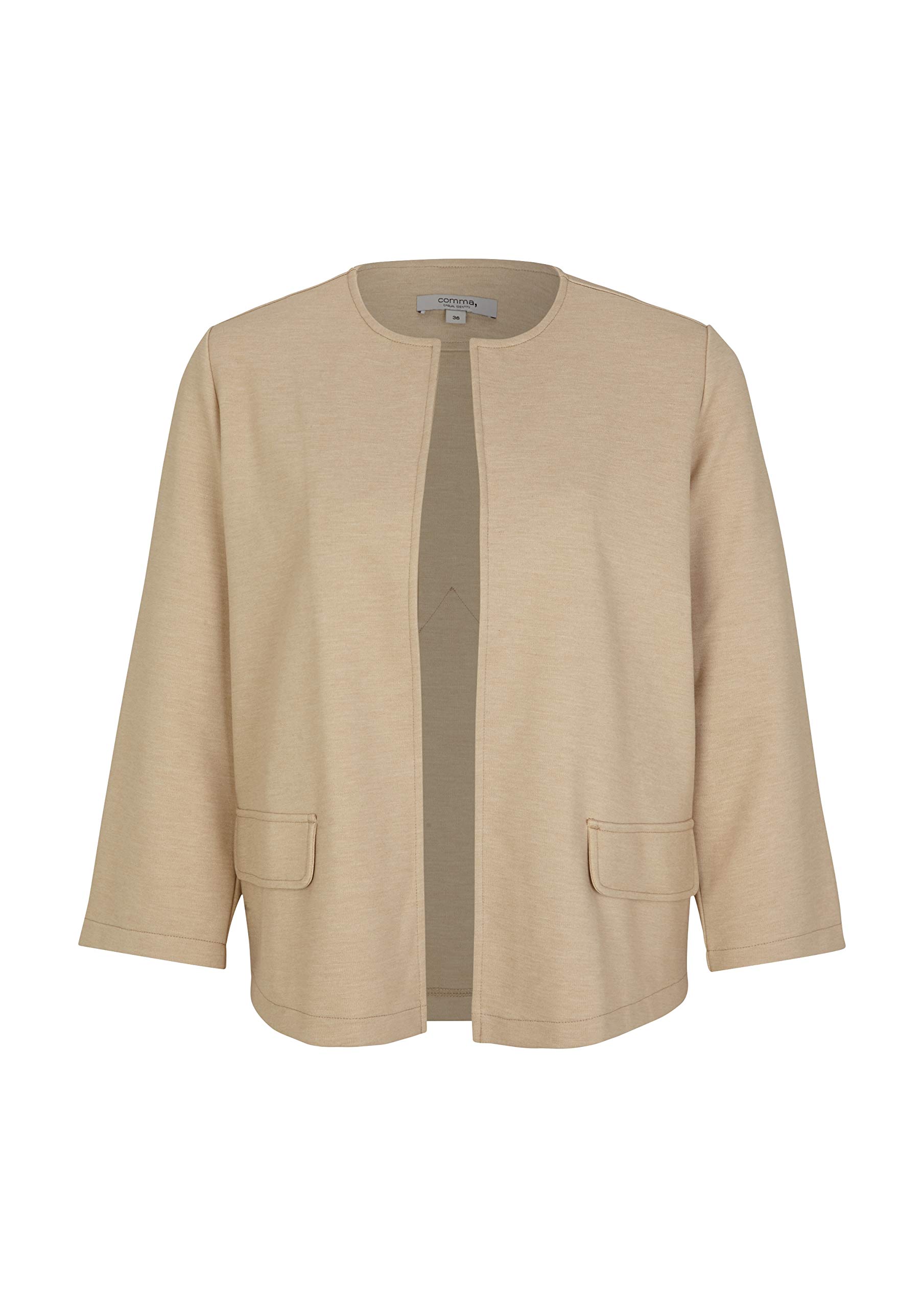 comma-blazerjacke-sand-melange-clean-f-r-damen image 2