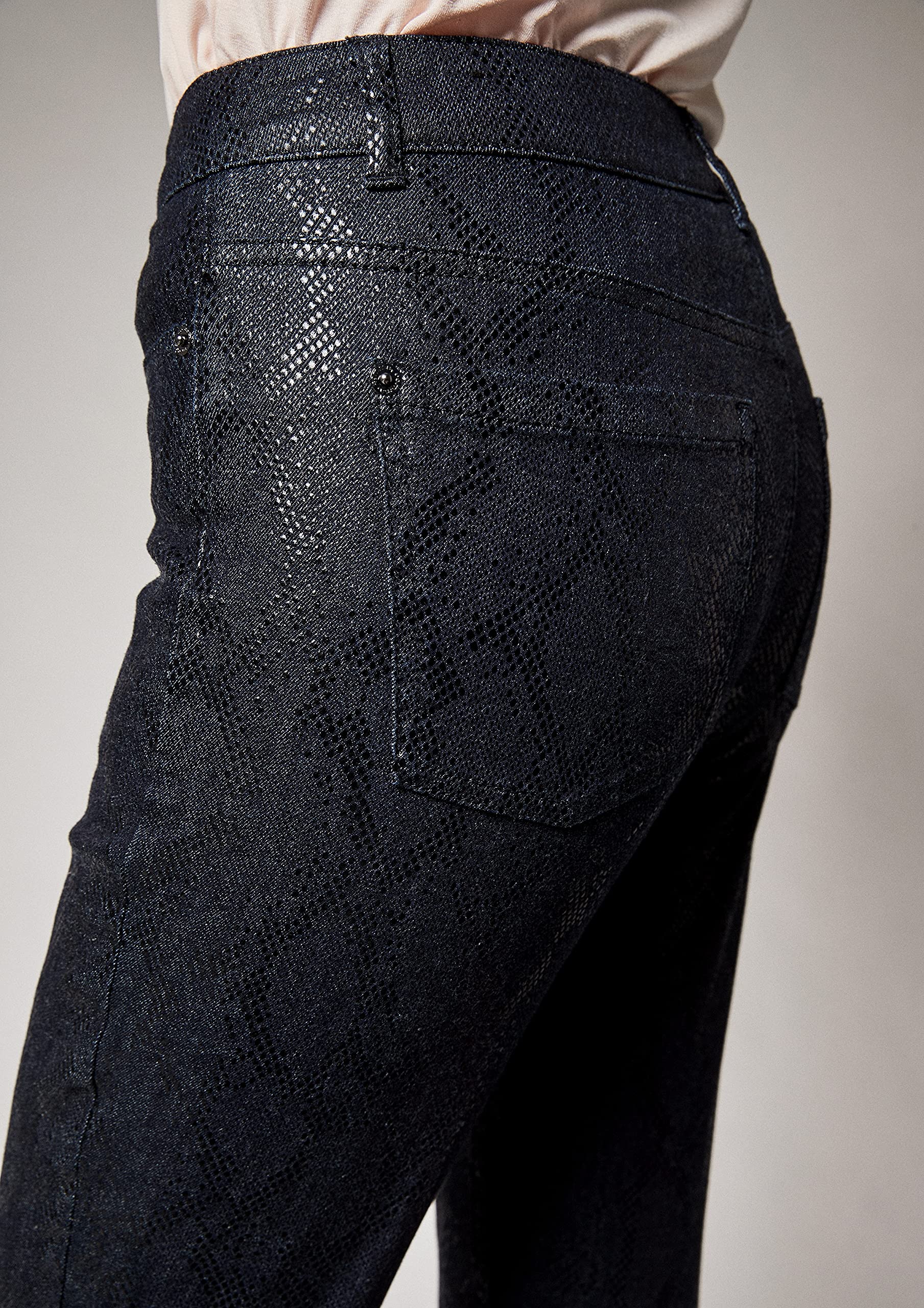 comma-jeans-snake-damenjeans-animal-muster-schmal image 3