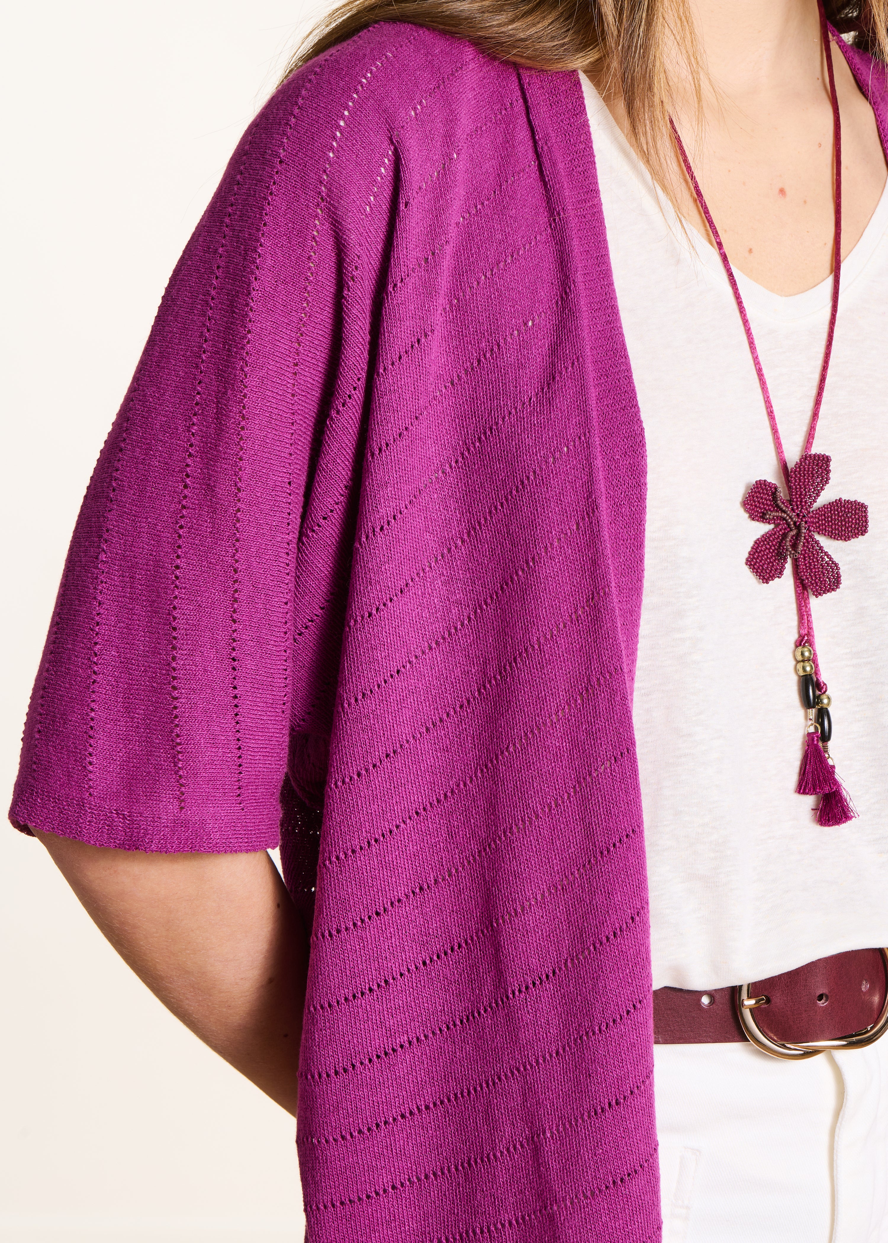 la-f-e-marabout-e-strickweste-violett-gilet-kurzarm image 5
