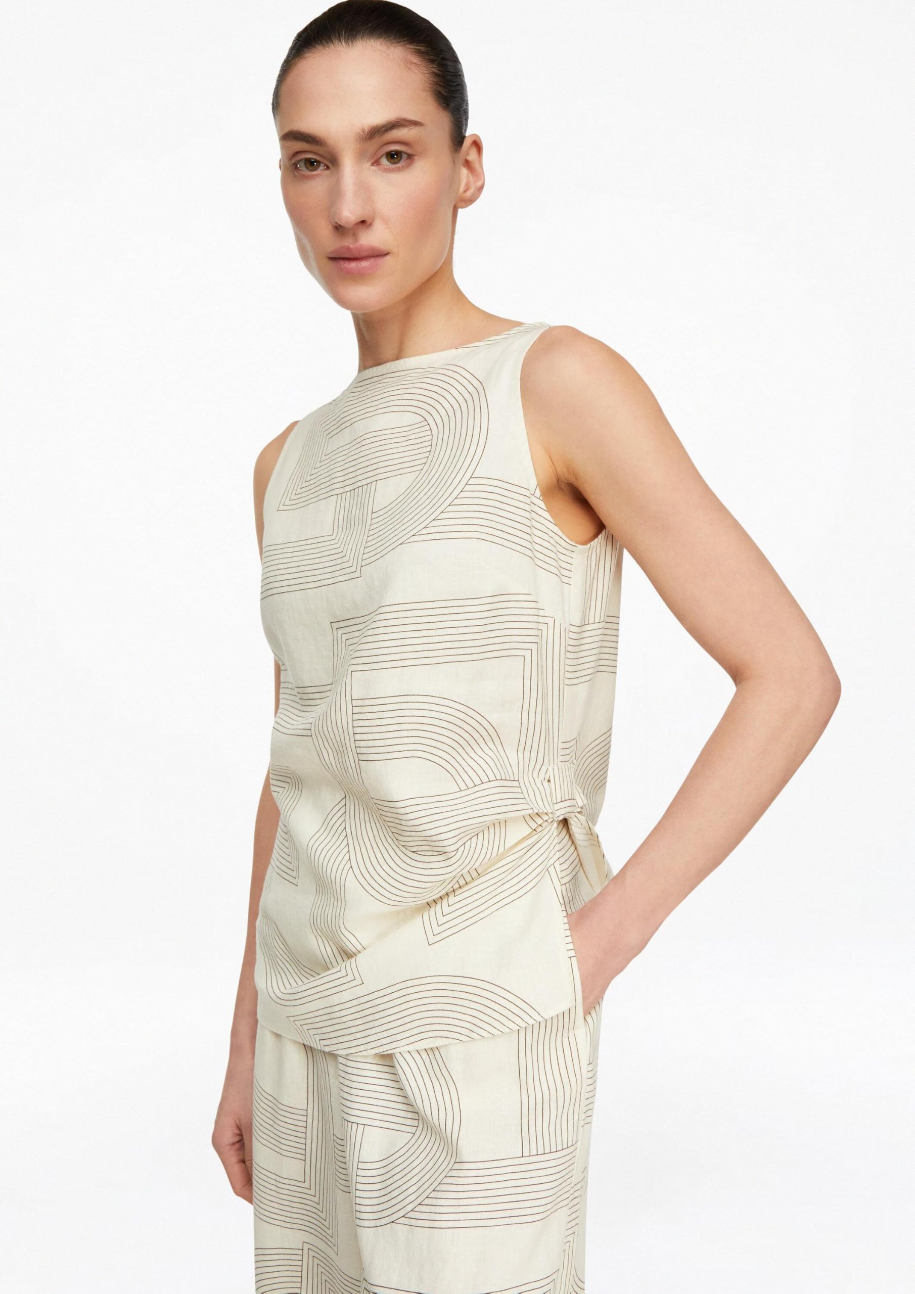 comma-blouses-bluse-leinenmix-gr-e-32-u-boot-tailliert image 6
