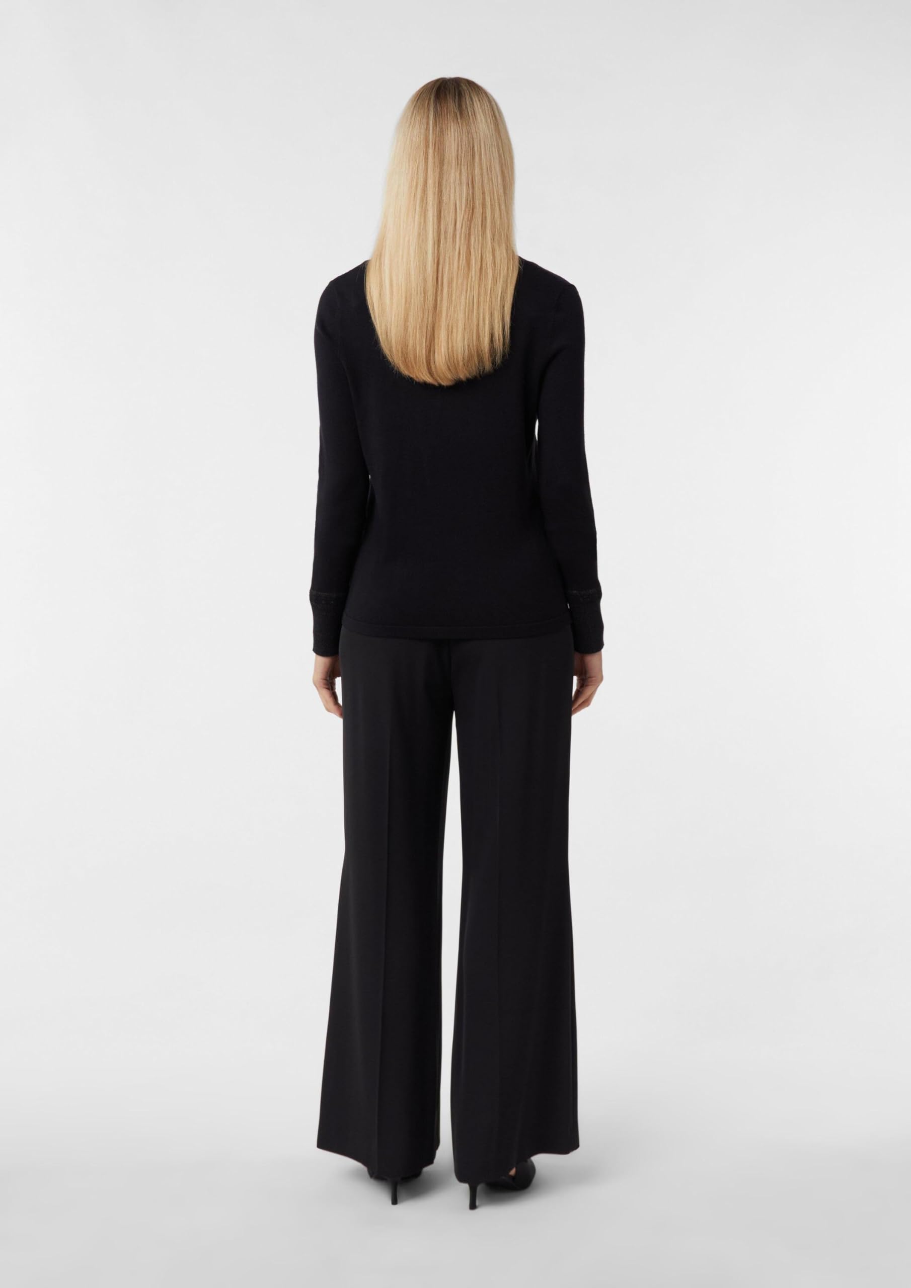 comma-feinstrickpullover-petrol-glitzergarn-langarm image 7